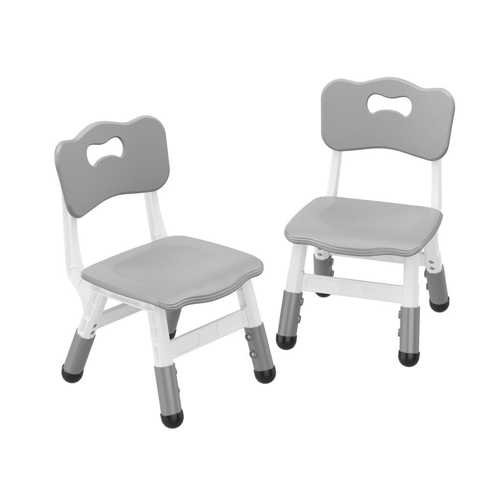 GarveeMore Kindersitzgruppe Kinderstuhl Set von 2, 3 Ebene Höhenverstellbar