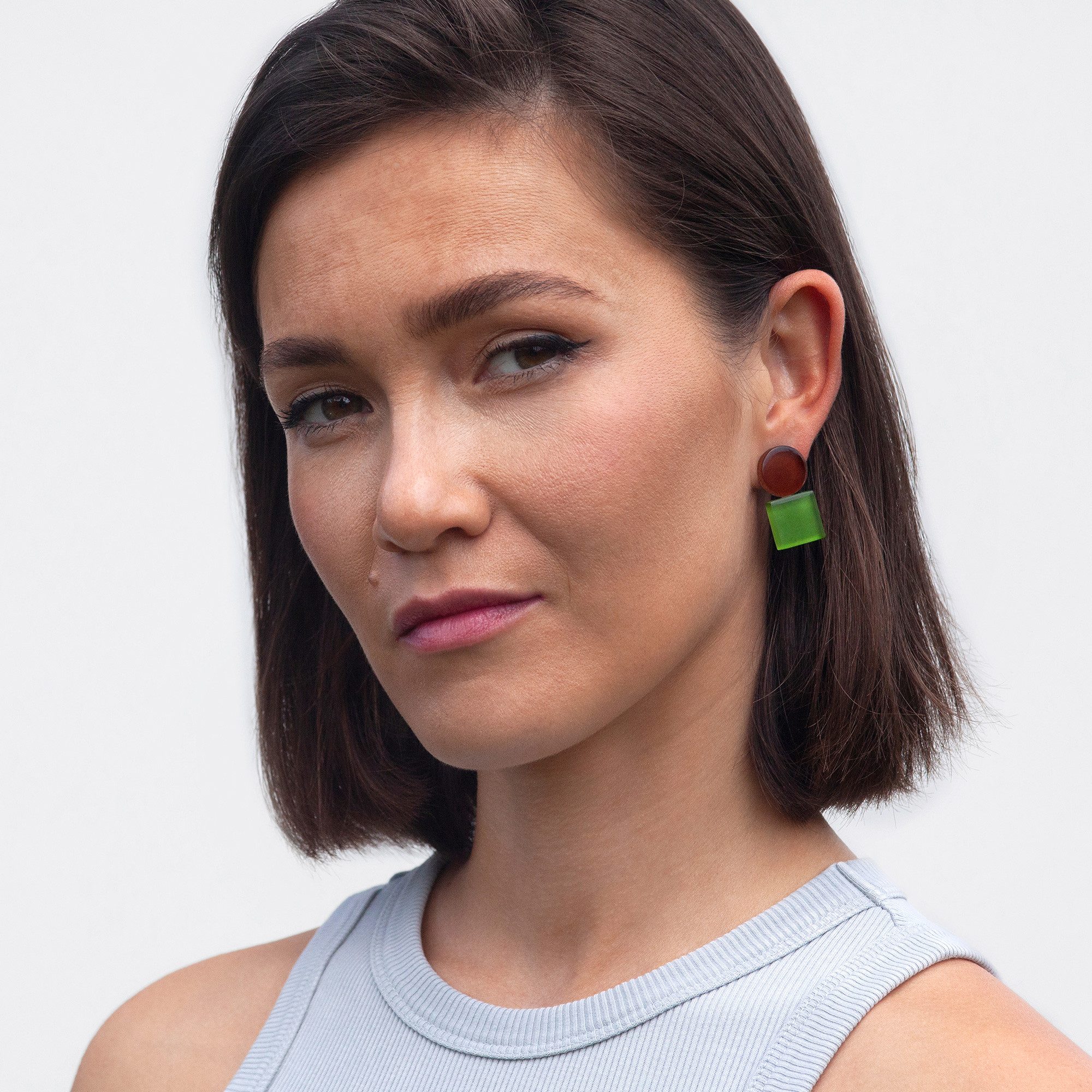 ALEXASCHA Paar Ohrclips Geometrische Clip Ohrringe im Bauhaus Design • Stat günstig online kaufen