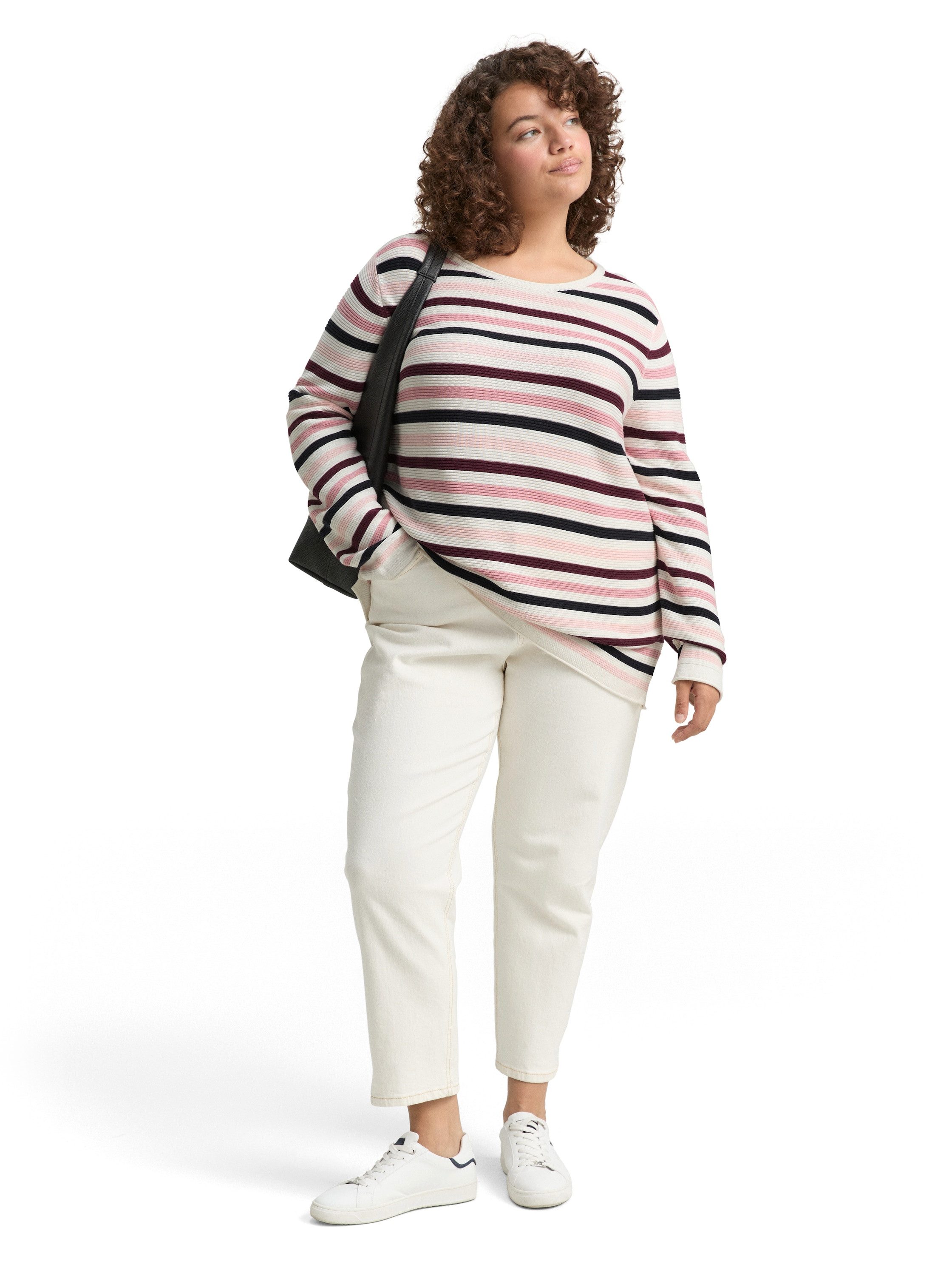 TOM TAILOR PLUS Strickpullover aus Bio-Baumwolle