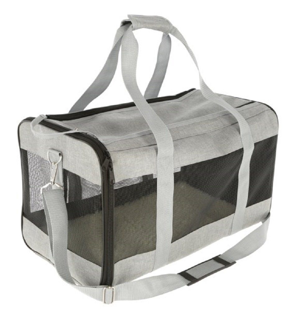 Kerbl Tiertransportbox Kerbl Tragetasche Casual 41x28x29cm grau 80578