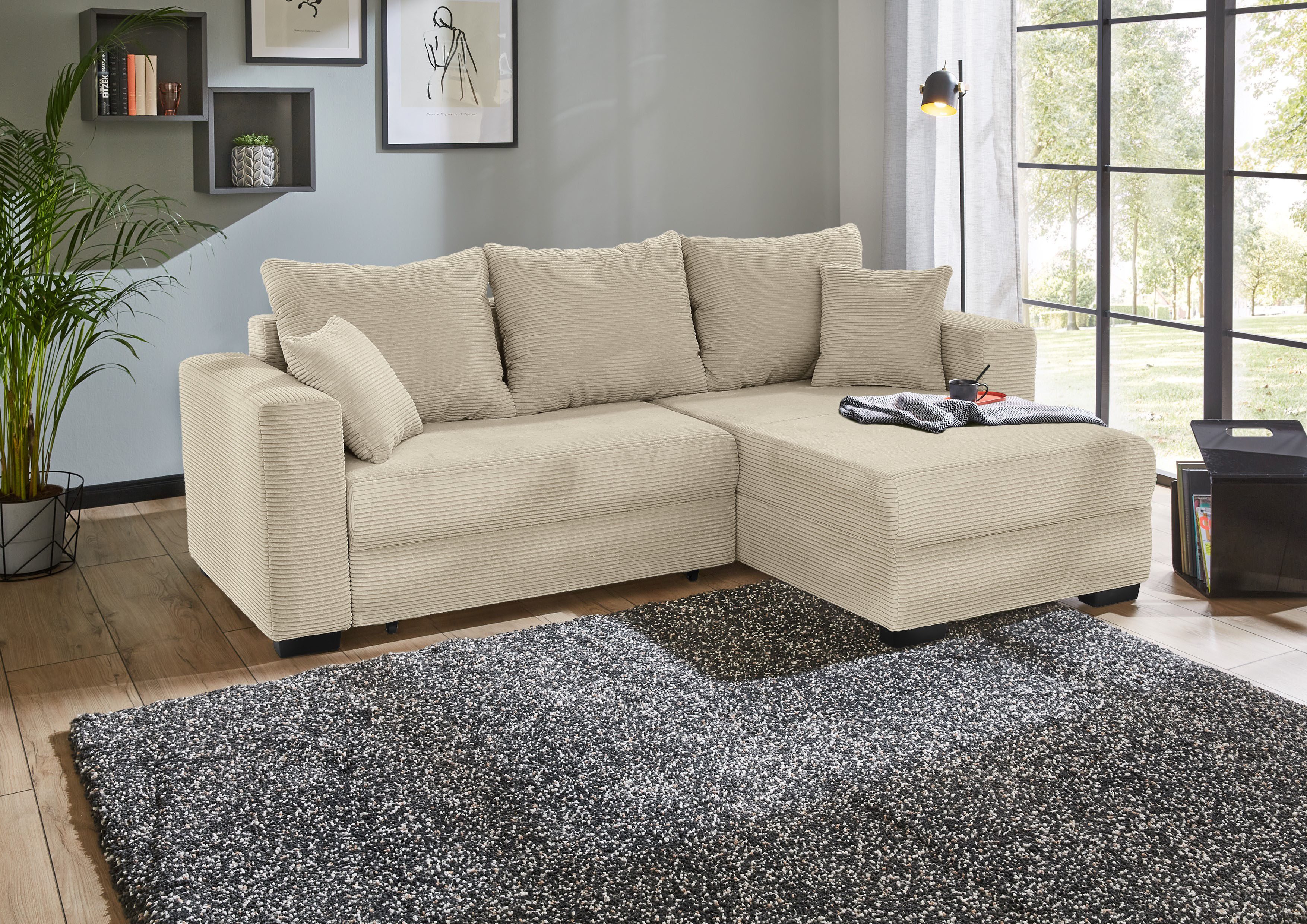 Jockenhöfer Gruppe Ecksofa "Elmau", inklusive Bettfunktion, Bettkasten, Ott günstig online kaufen