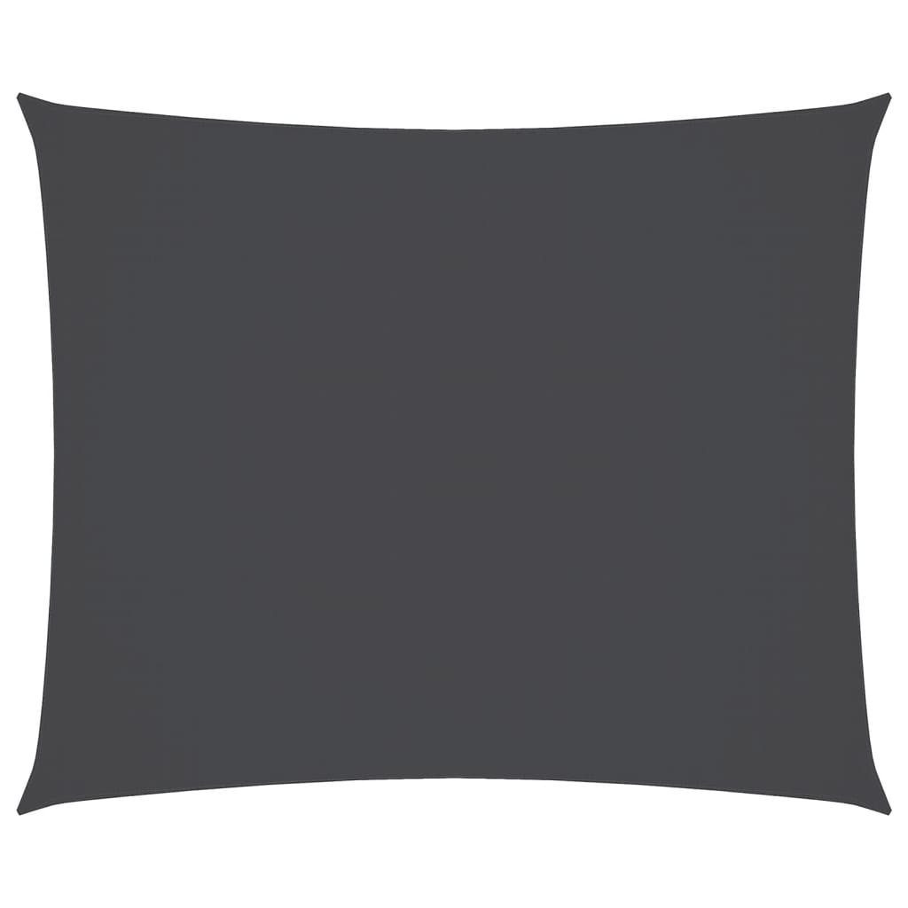 vidaXL Sonnensegel Sonnensegel Oxford-Gewebe Rechteckig 3,5x4,5 m Anthrazit, (1-tlg)