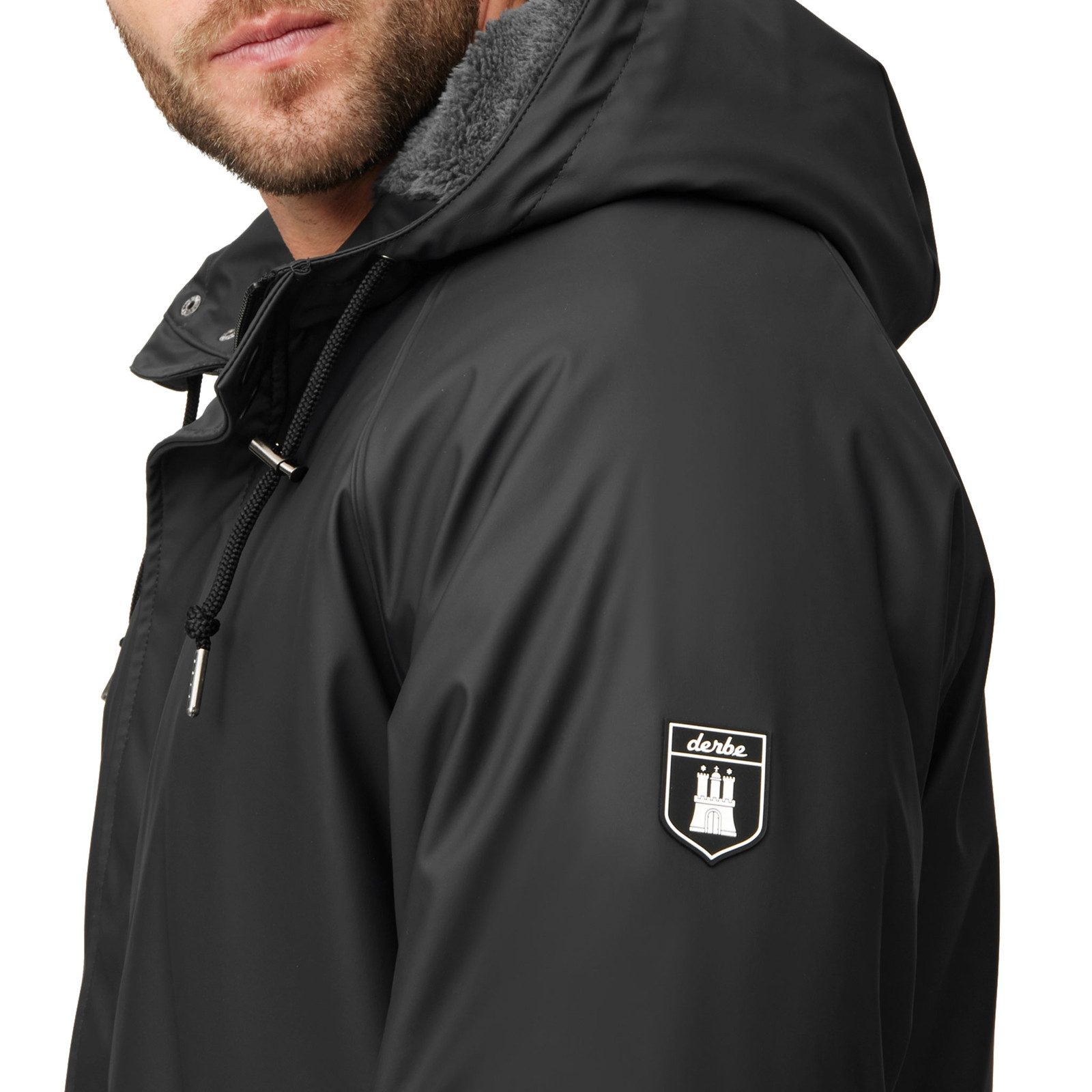 Derbe Outdoorjacke Trekholm_AS mit weichem Teddy-Innenfutter