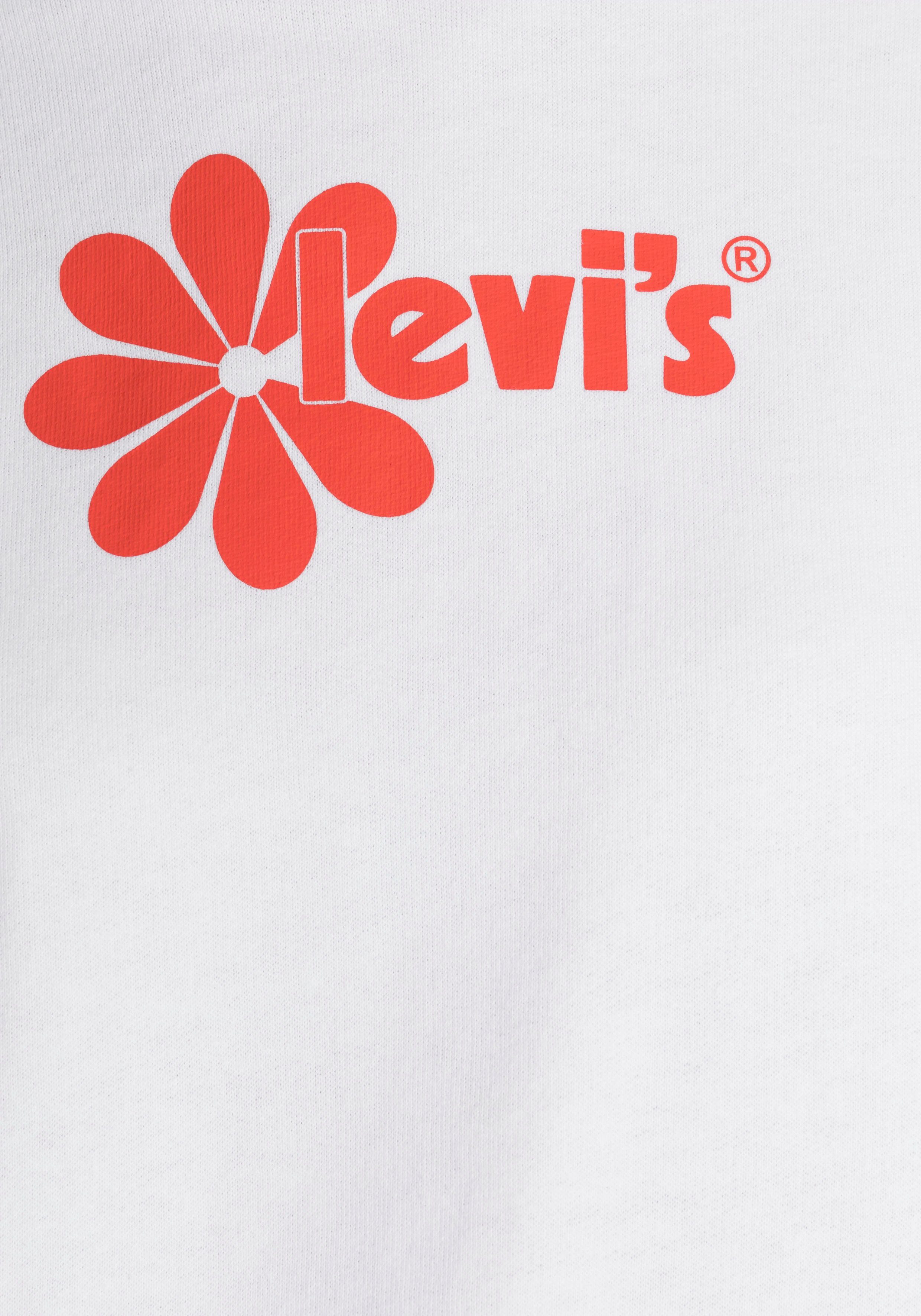 Damen Pullover Levi's® Kapuzensweatshirt GRAPHIC RIDER HOODIE oversized geschnitten
