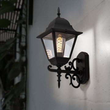 etc-shop Außen-Wandleuchte, Leuchtmittel inklusive, Warmweiß, LED Wand Lampe Außen Leuchte Garten Veranda Hof Weg Beleuchtung
