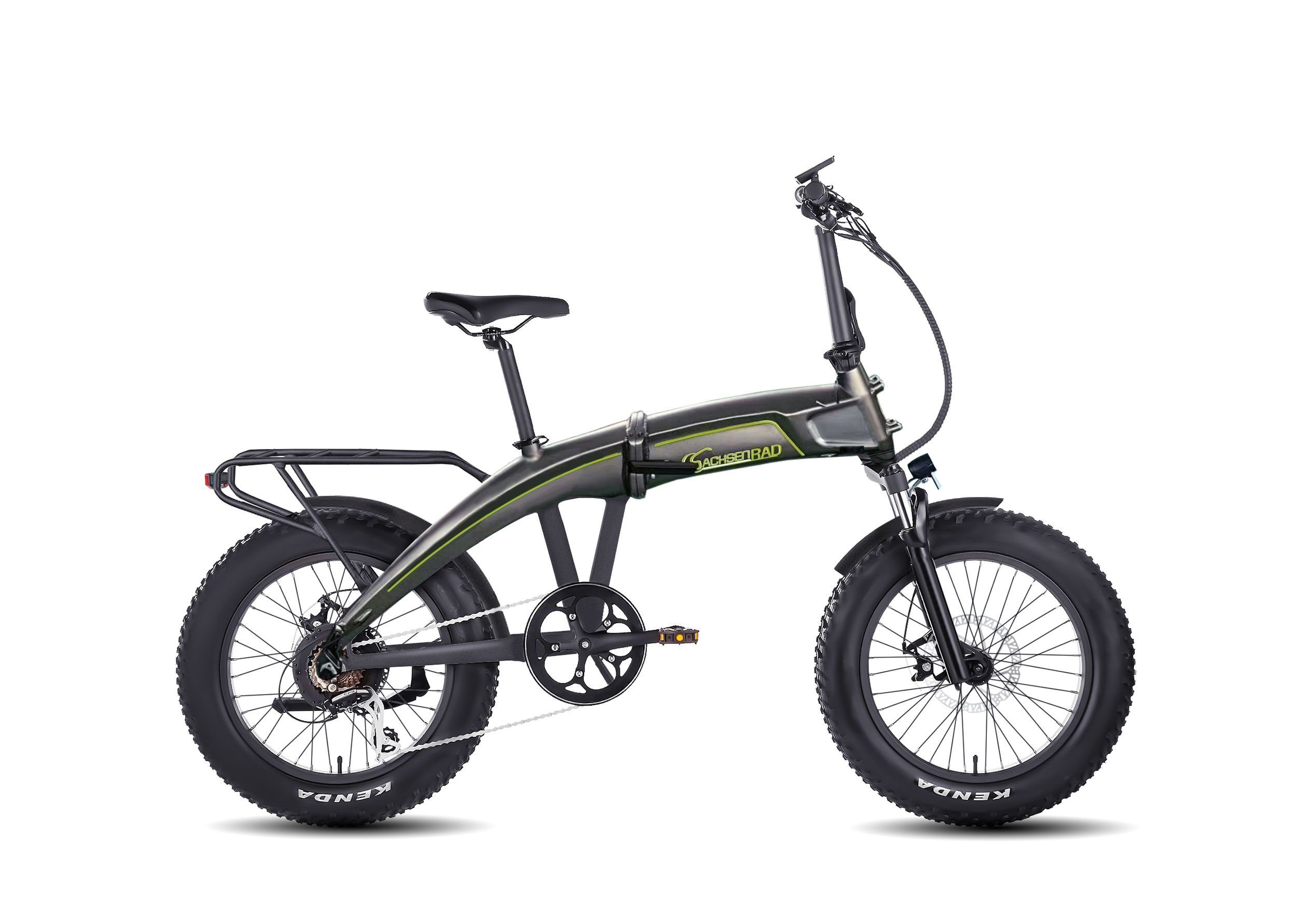 E-Bike Klapprad SachsenRAD E-Bike E-Faltrad F6 Safari mit Geländereifen