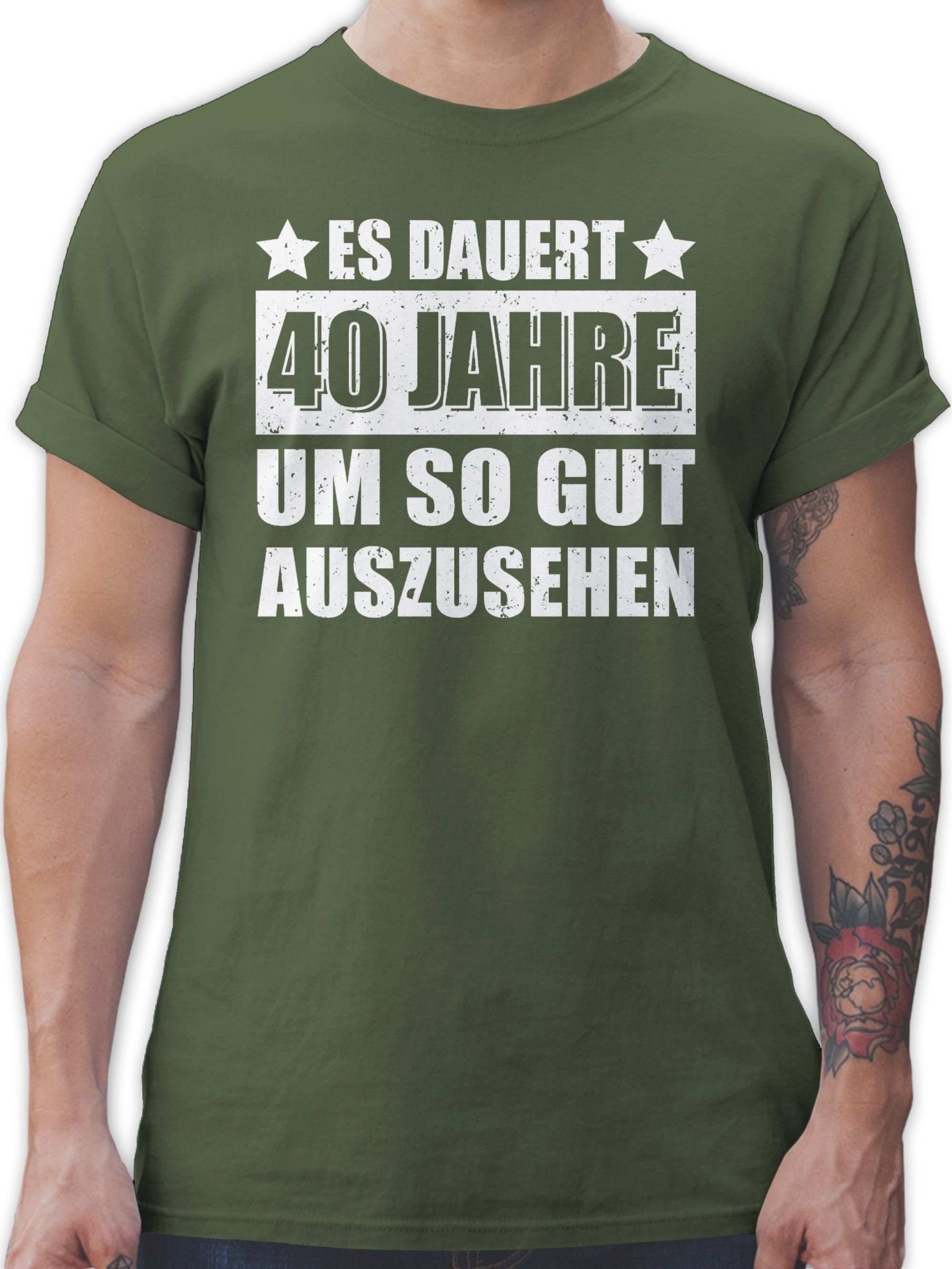 T-Shirt Es dauert vierzig Jahre um so gut auszusehen weiß