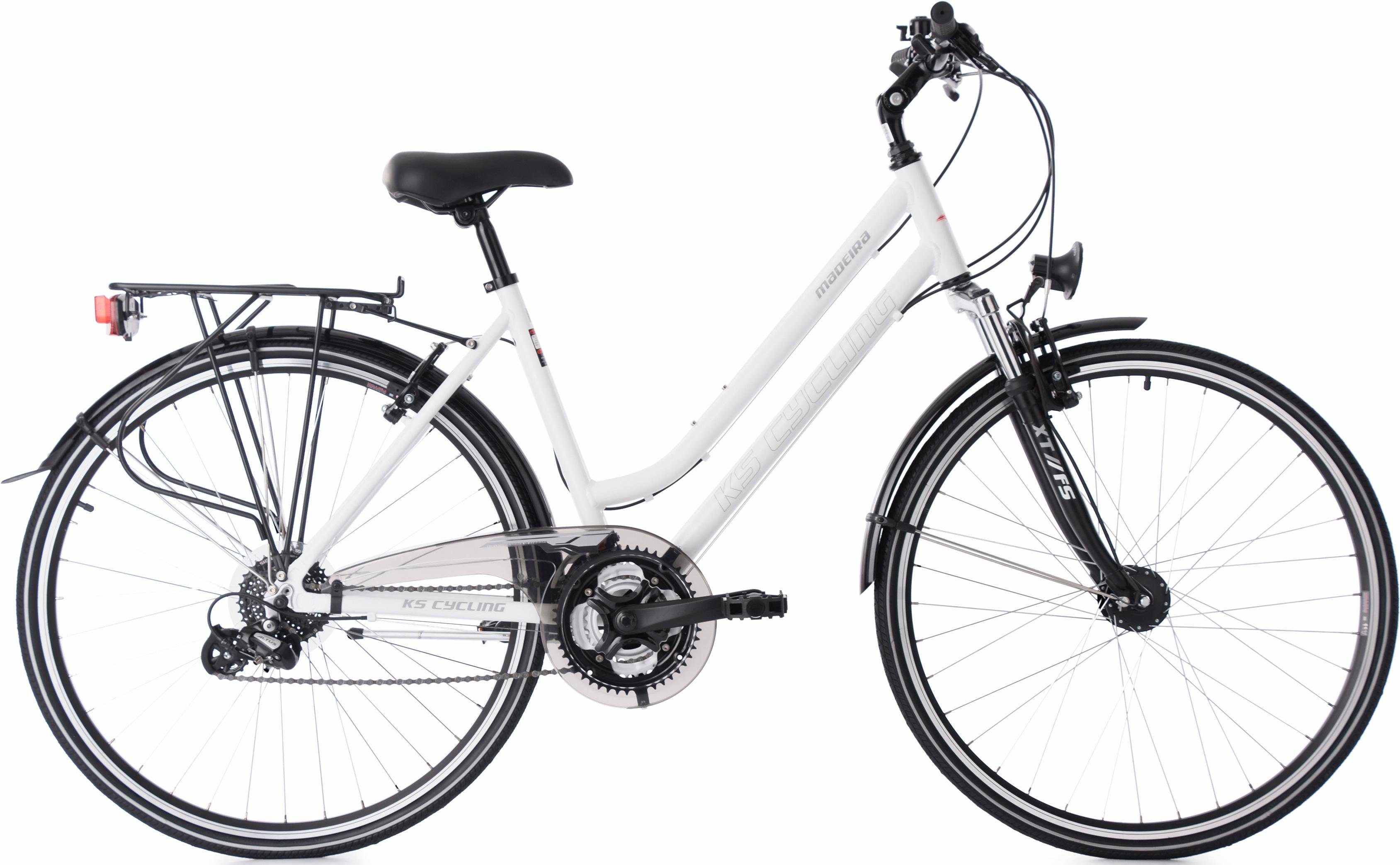 KS Cycling Trekkingbike Damen, 28 Zoll, weiß, 24 Gang ...