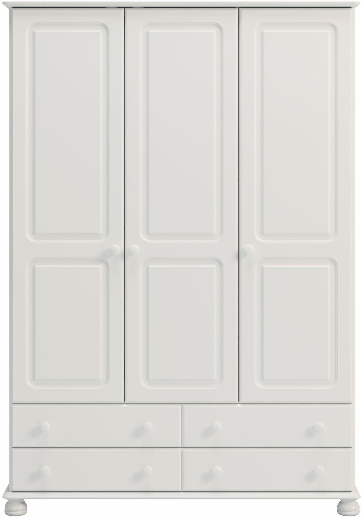 Home affaire Kleiderschrank »Richmond« mit 3 Türen und 4 Schubladen, Breite  129 cm