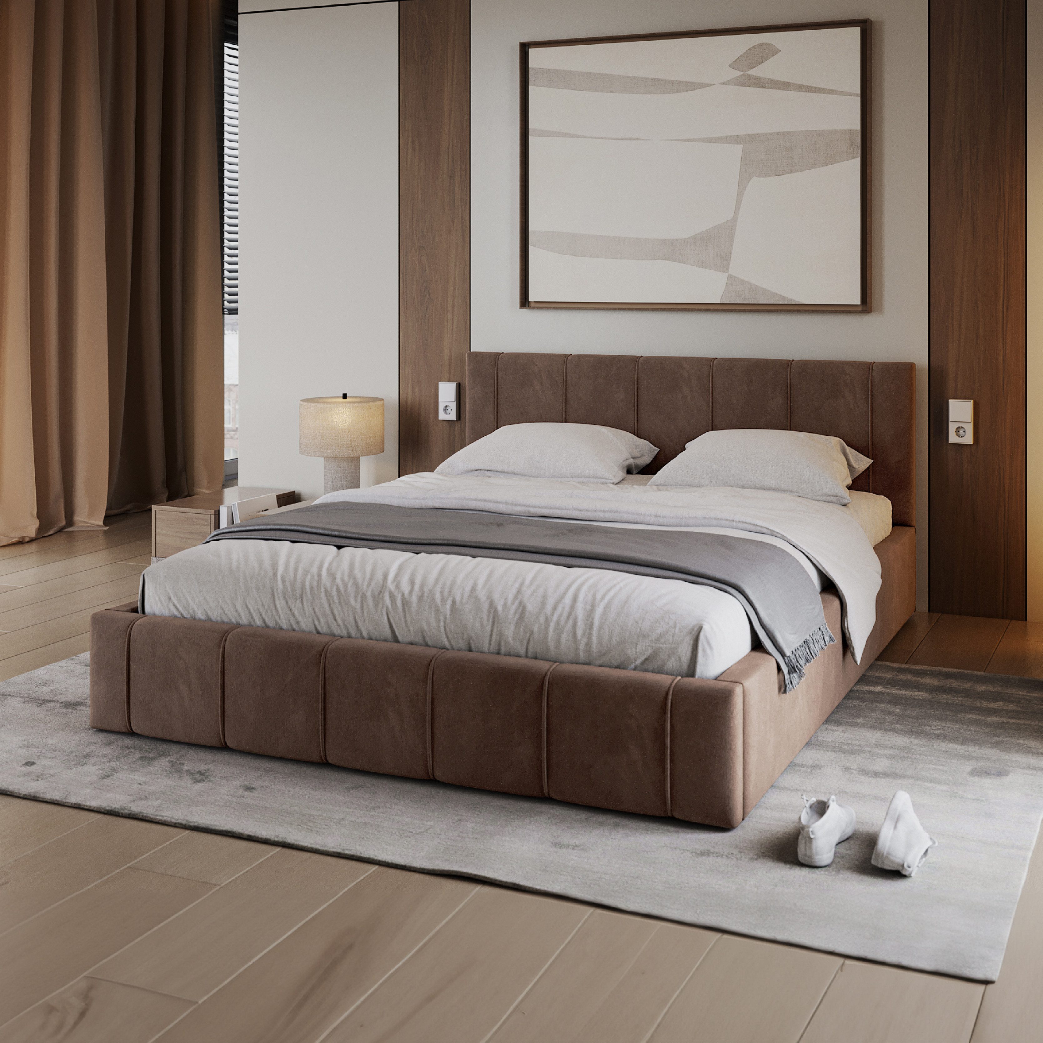 FDM Polsterbett FLORIDA Bettgestell 90x200, 120x200, 140x200, 160x200, 180x günstig online kaufen