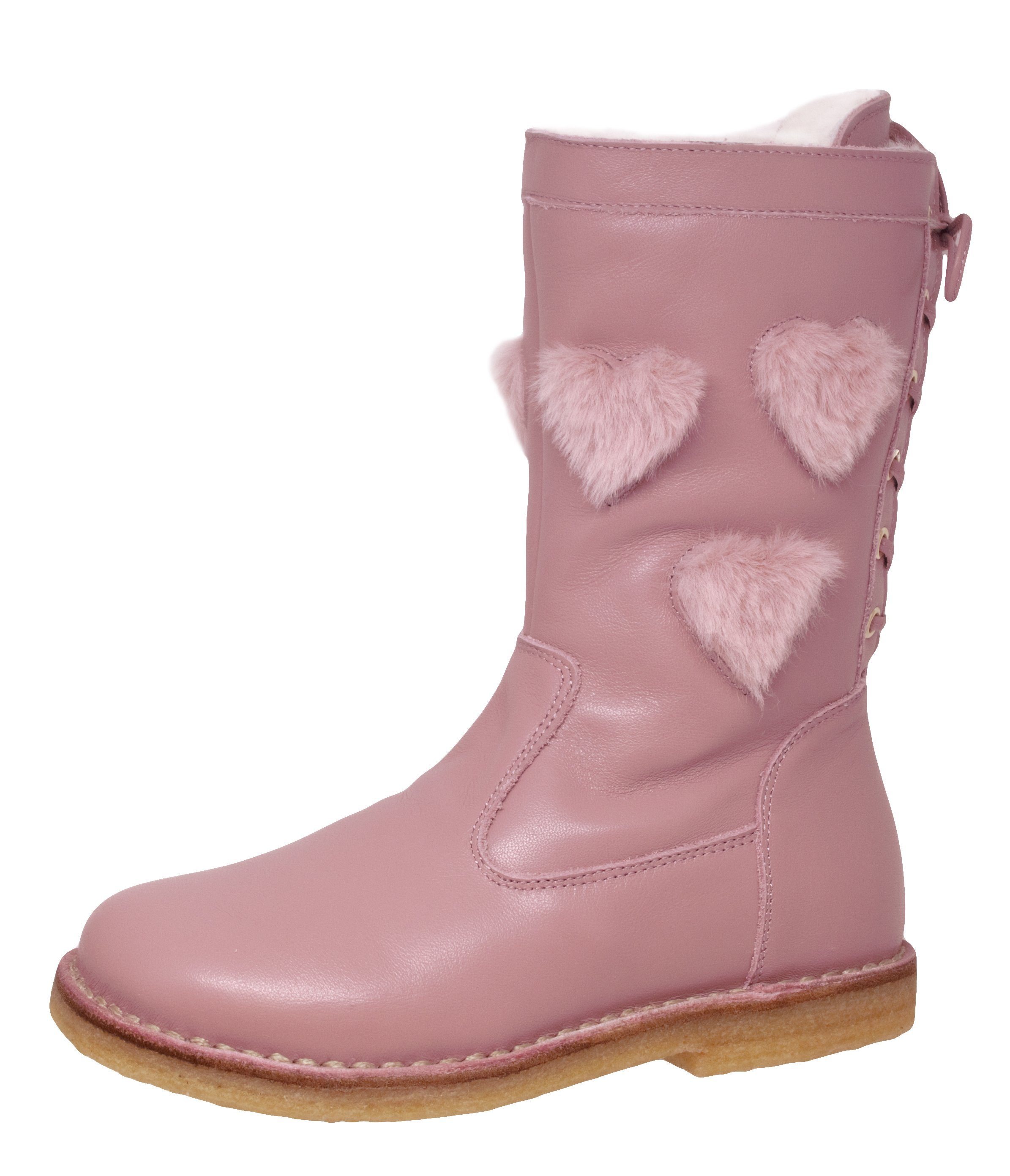 Zecchino d'Oro Zecchino d'Oro A06-4665 Stiefel Boots mit Herz Muster Schnürstiefelette