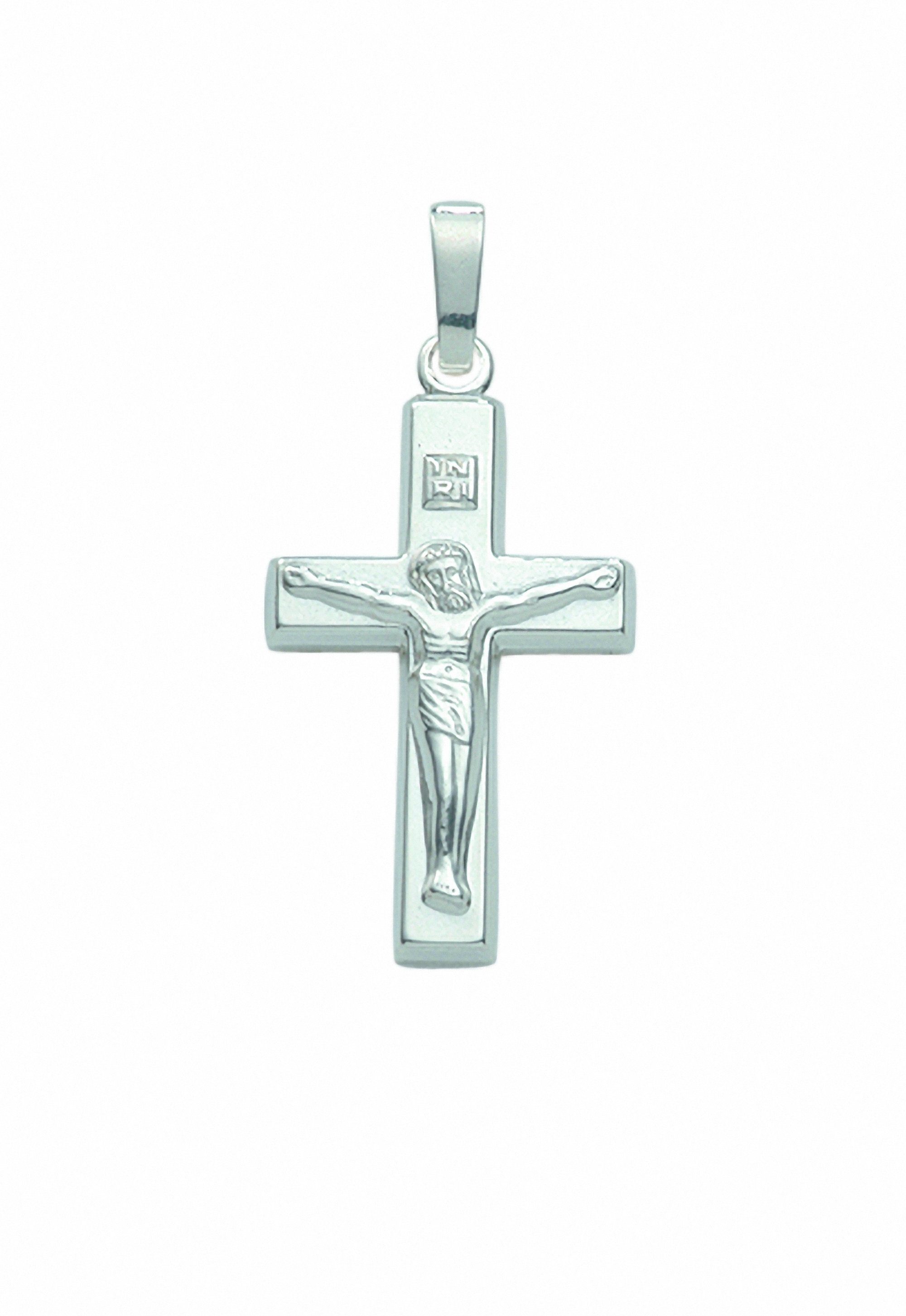 mit Korpus, aus: Set mit Anhänger Kreuz - 925 Halskette, Anhänger 925 Sterling Kette Silber gefertigt Schmuckset Silber - Anhänger Adelia´s