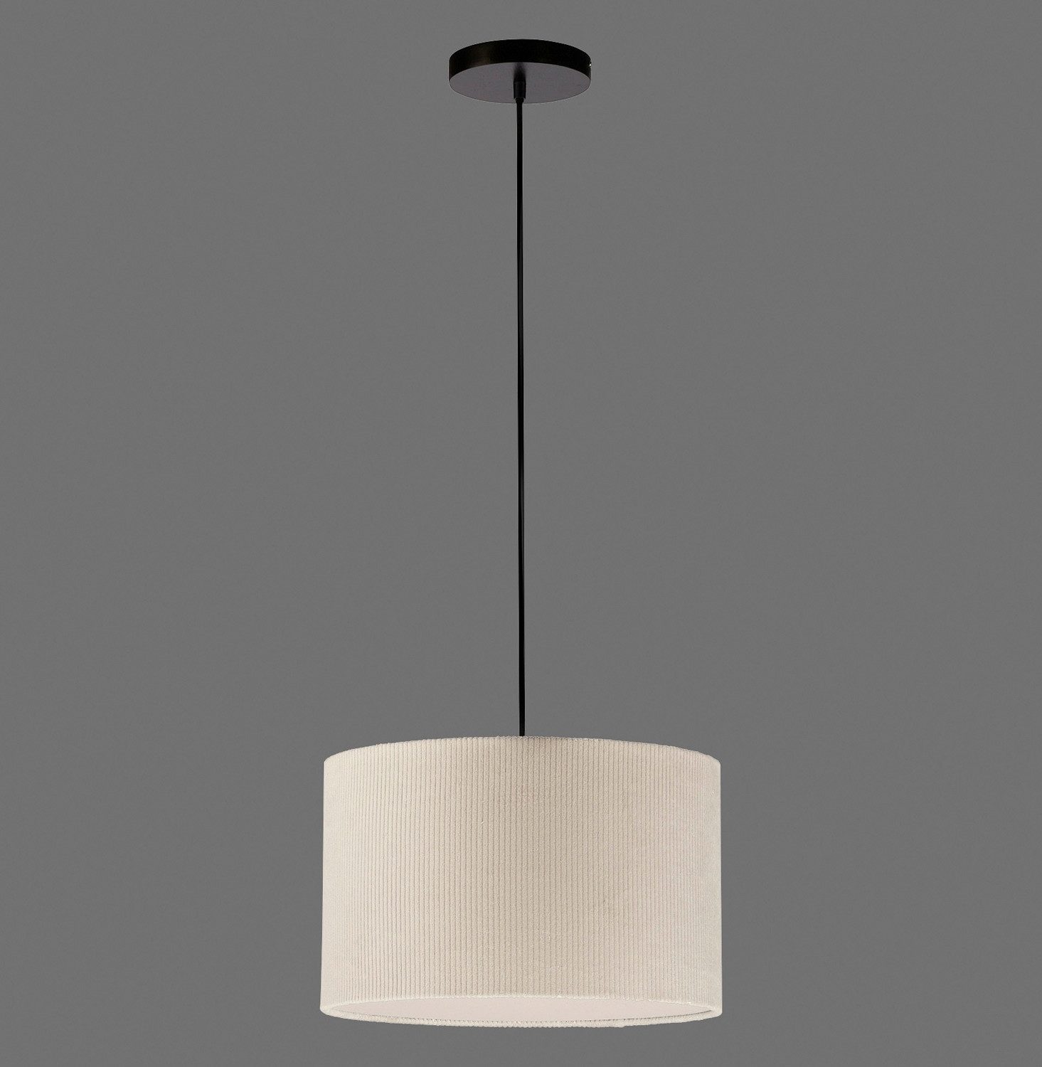 JUST LIGHT Pendelleuchte DURO, Ø 35 x H 120 cm cm, Beige, Schwarz, ohne Leu günstig online kaufen