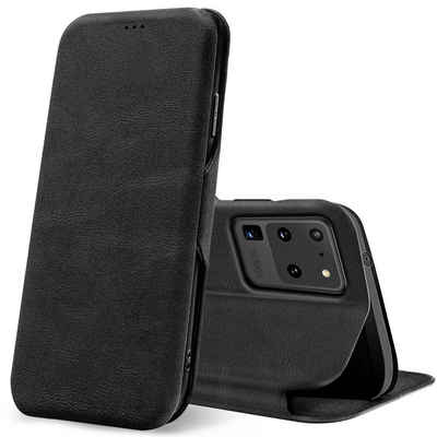 CoolGadget Handyhülle Business Premium Hülle für Samsung Galaxy S20 Ultra 6,9 Zoll, Handy Tasche mit Kartenfach für Samsung S20 Ultra Schutzhülle