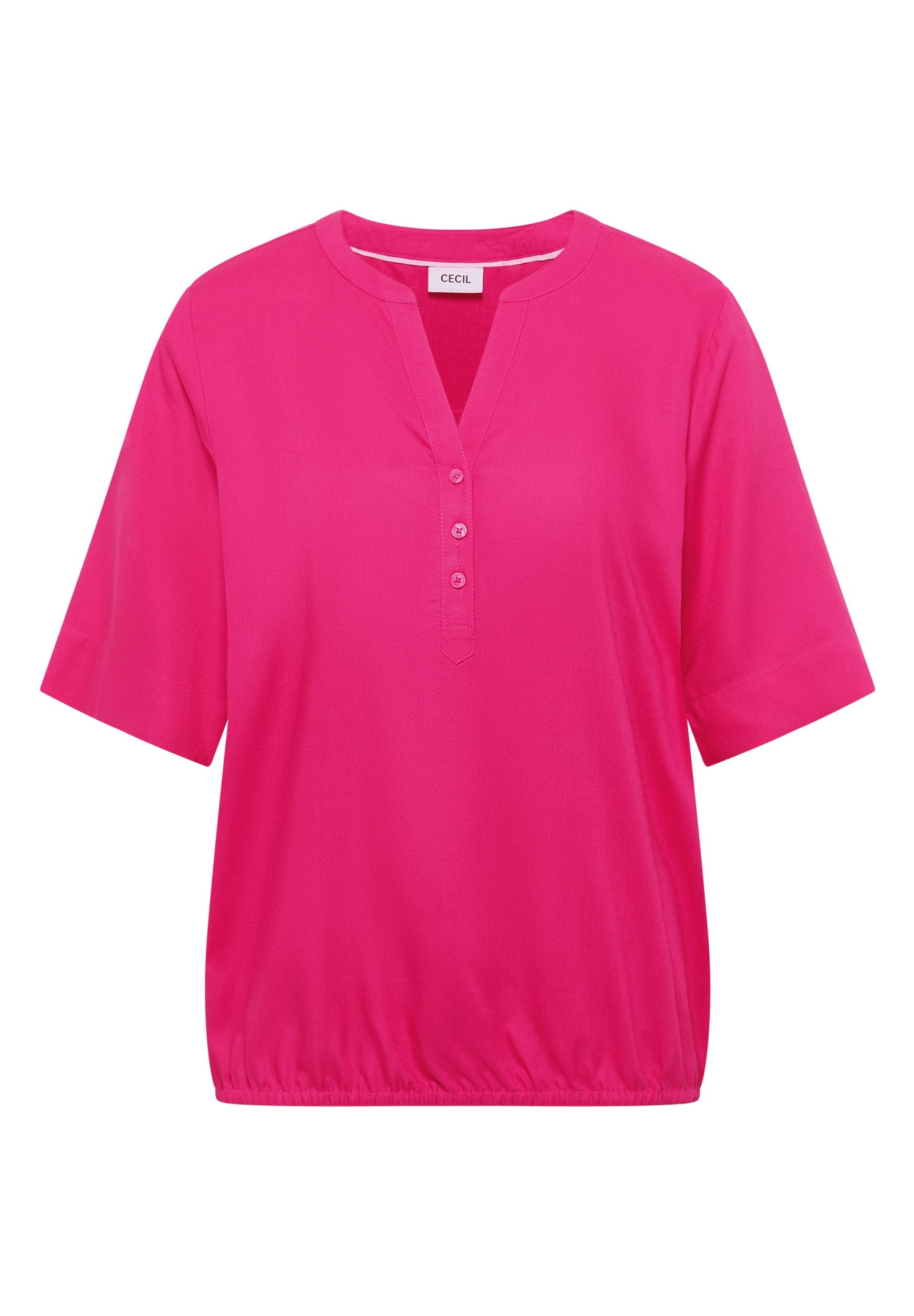 CECIL Kurzarmbluse NOS Solid Splitneck Blouse günstig online kaufen