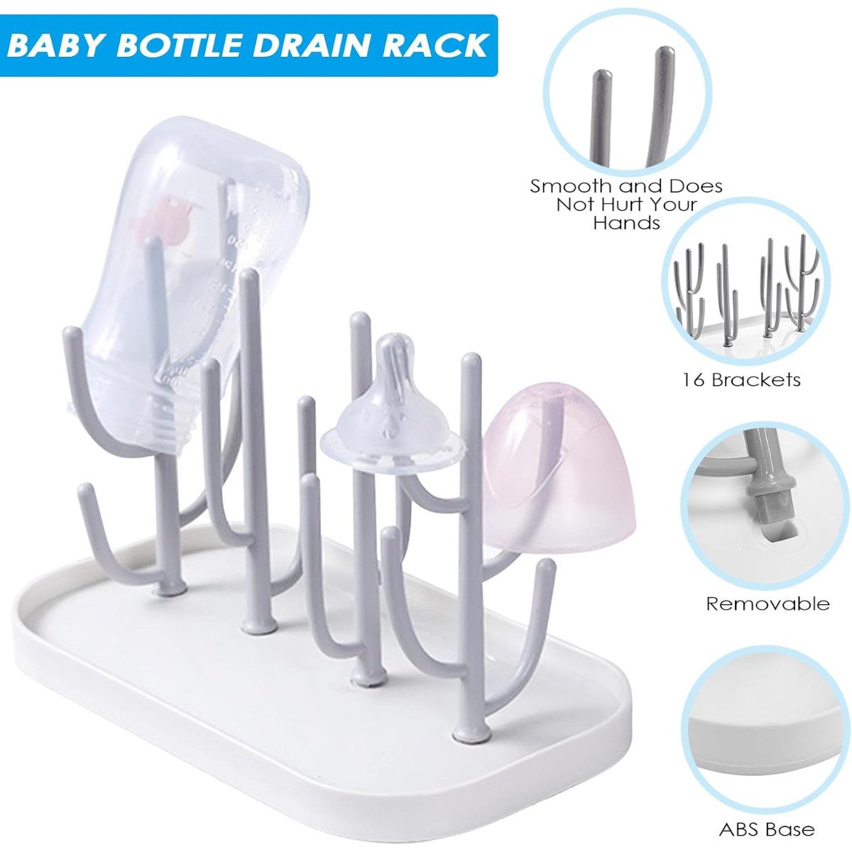 COFI 1453 Trockenständer Flaschentrockner Abtropfständer für Babyflaschen – Bild 3 von 5