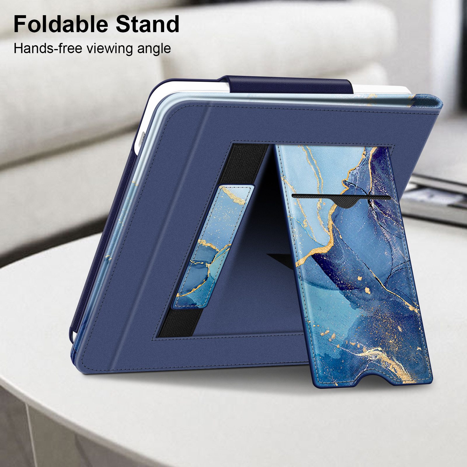 Fintie E-Reader-Hülle für Tolino Vision Color 2024/Vision 6 2021 7 Zoll, Kobo Libra Colour/2, Kickstand Case mit Kartenfach Handschlaufe & Auto Sleep/Wake – Bild 3 von 5