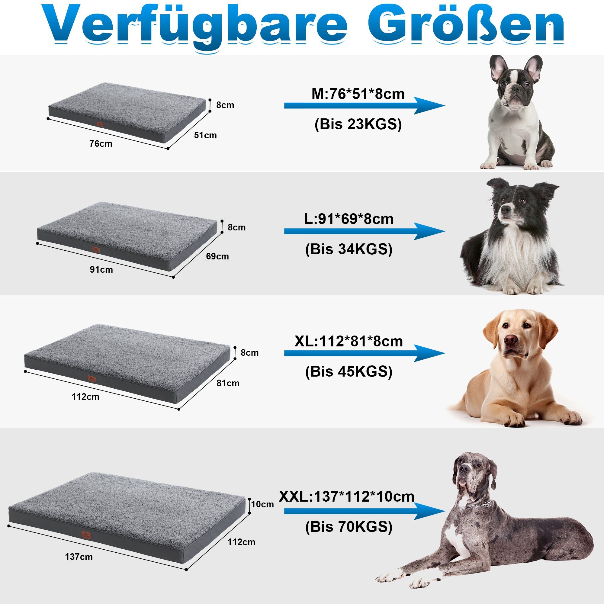 SLPRO Tierbett Hundebett orthopädisches Hundekissen für günstig online kaufen