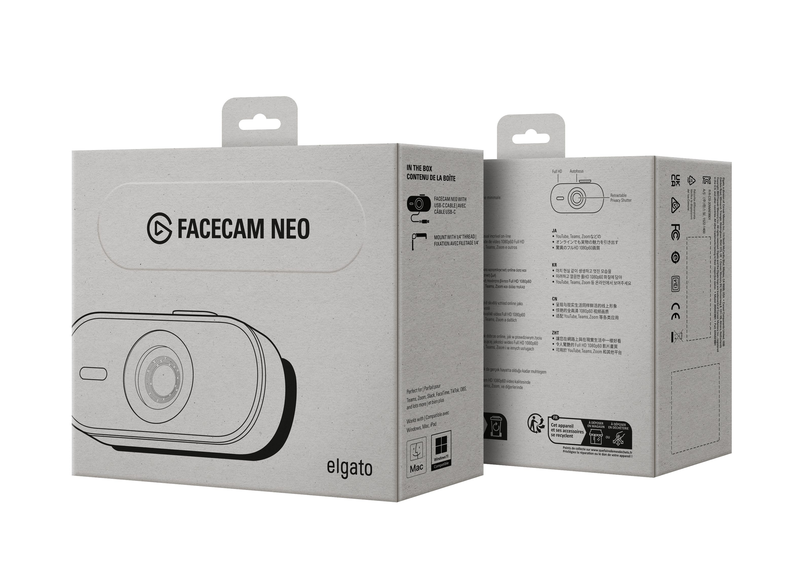 Elgato Facecam Neo Webcam (Full HD, Plug & Play)