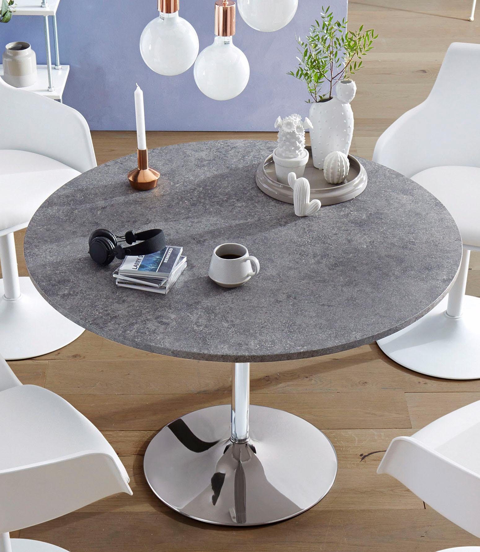 Esstisch Durchmesser 110 Cm 2 Cm Starke Tischplatte Online Kaufen Otto