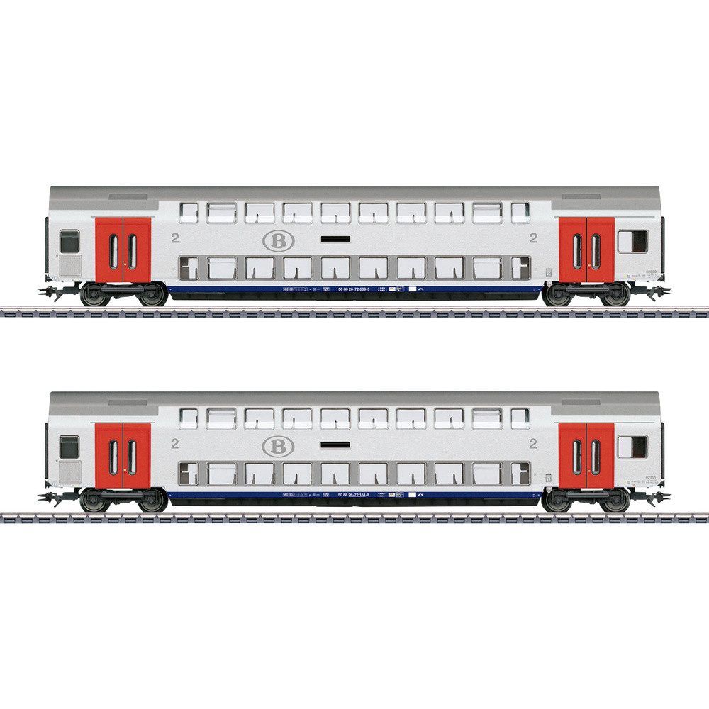 Märklin Personenwagen Märklin 043566 H0 Doppelstockwagen-Set SNCB