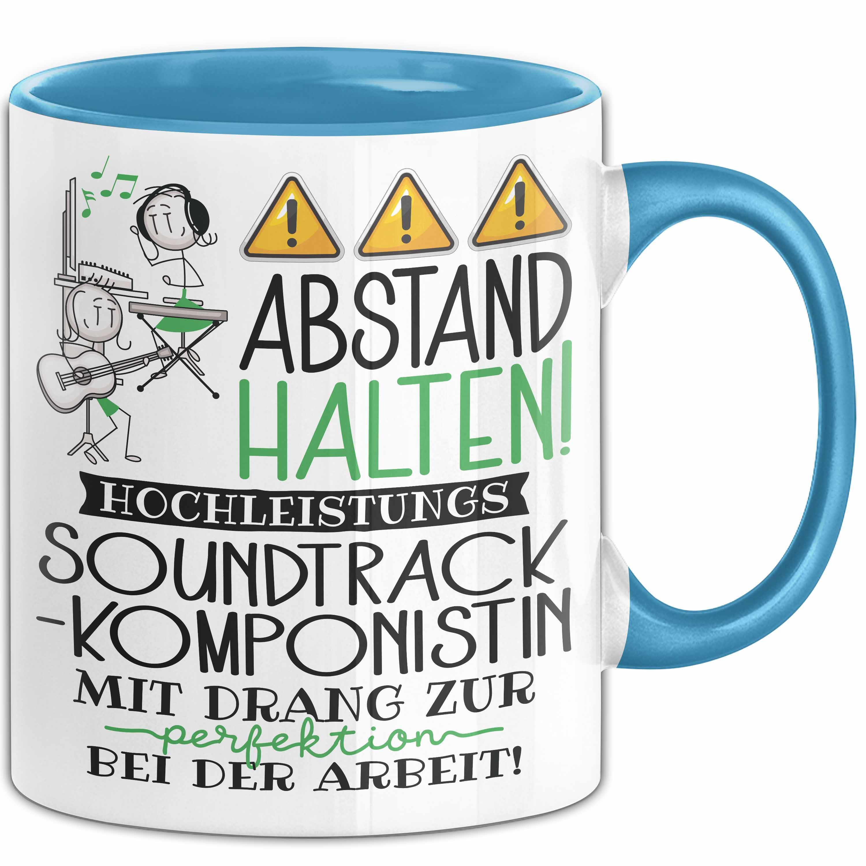 Trendation Tasse Soundtrack-Komponistin Tasse Geschenk Lustig Abstand Halten Hochleis