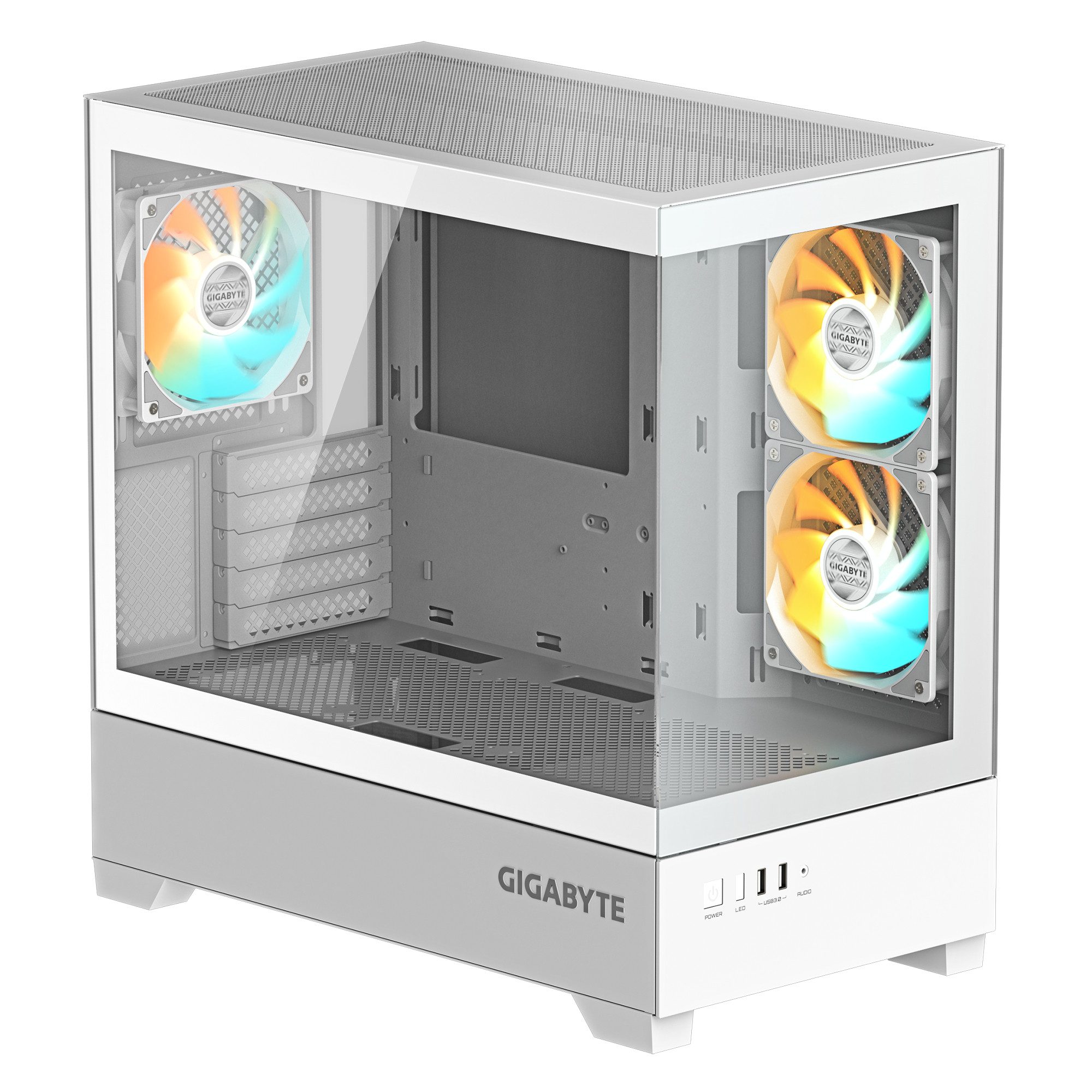 Gigabyte PC-Gehäuse GB-C201PI Case White RGB (GB-C201PI)