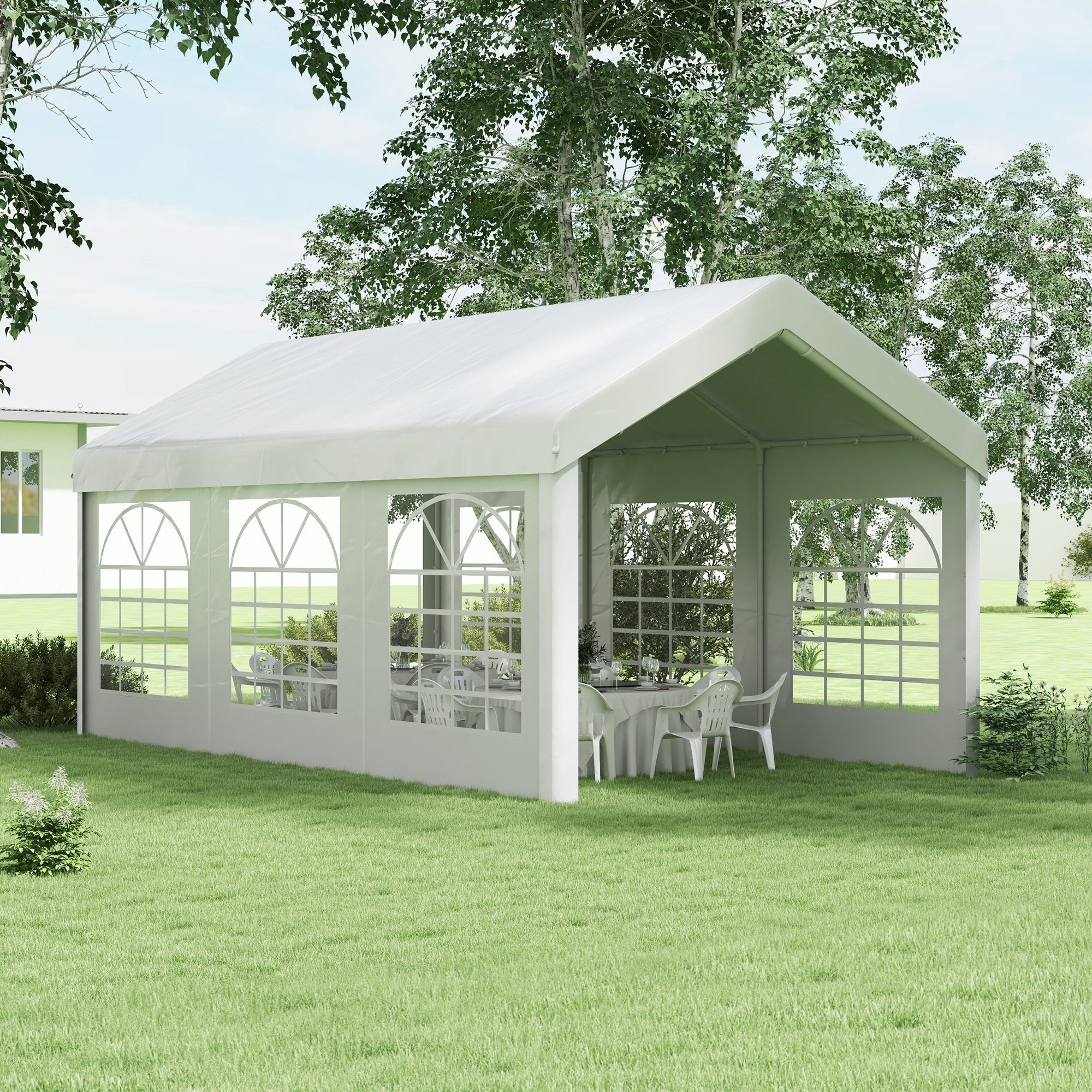 Outsunny Pavillonseitenteil ca. 6 x 2 günstig online kaufen
