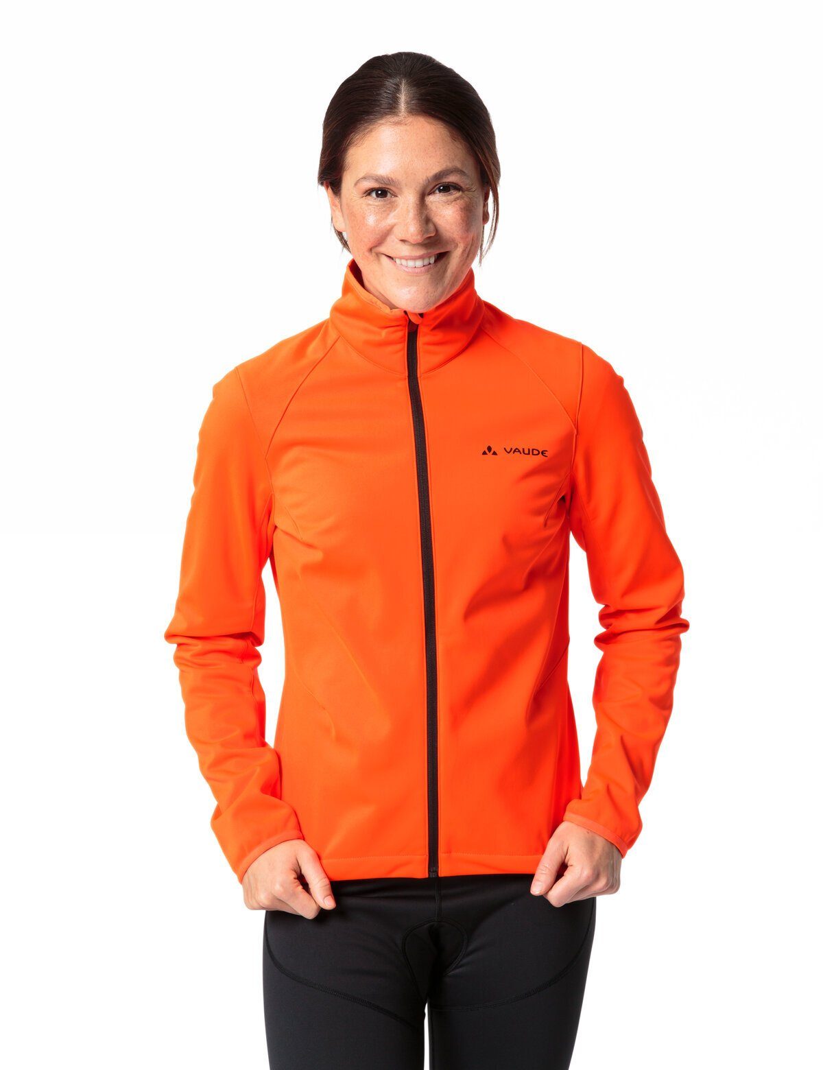 VAUDE Outdoorjacke Women's Matera Klimaneutral kompensiert neon II (1-St) orange Softshell Jacket