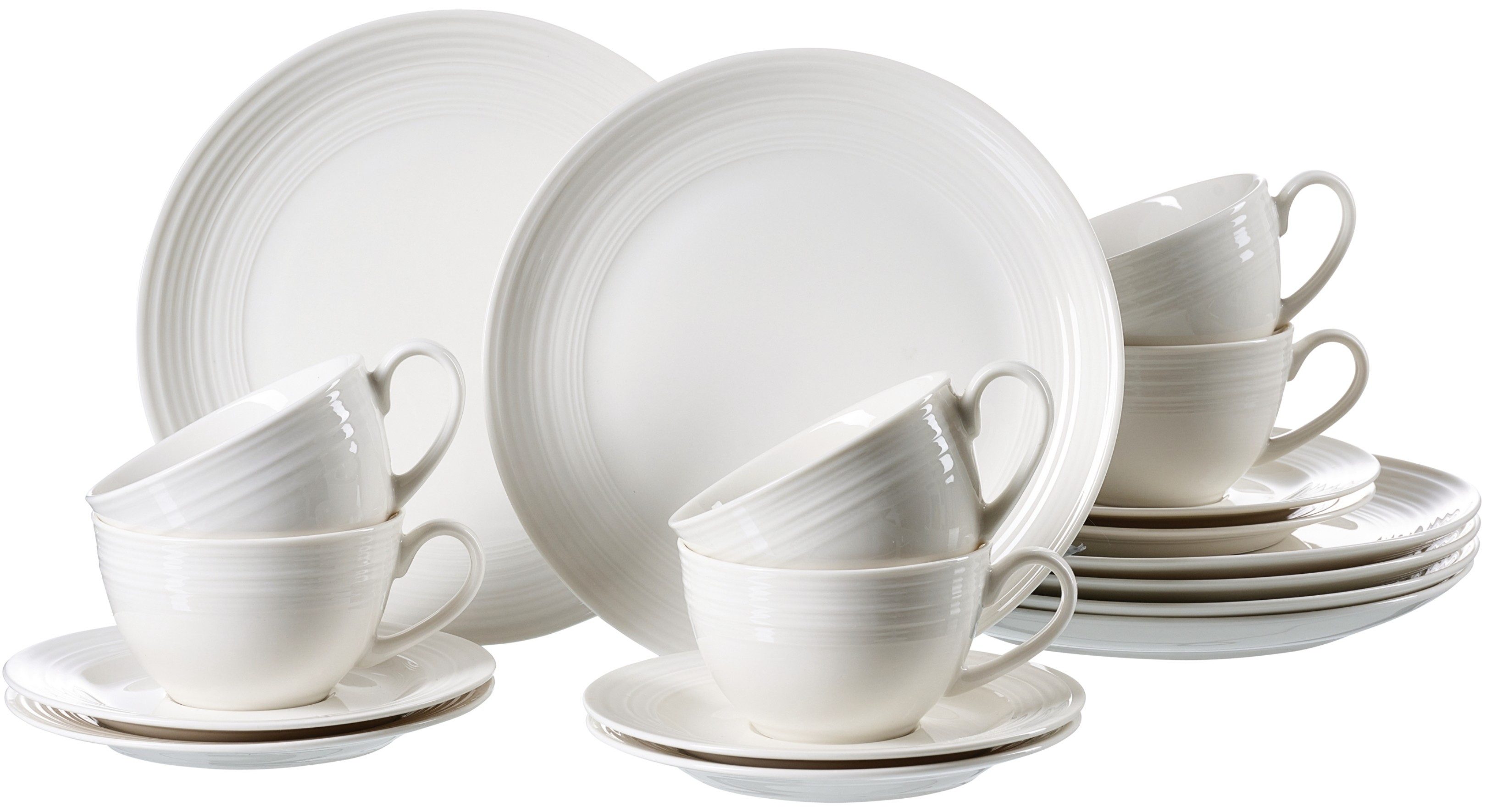 Ritzenhoff & Breker Kaffeeservice Levi (18-tlg), 6 Personen, Porzellan