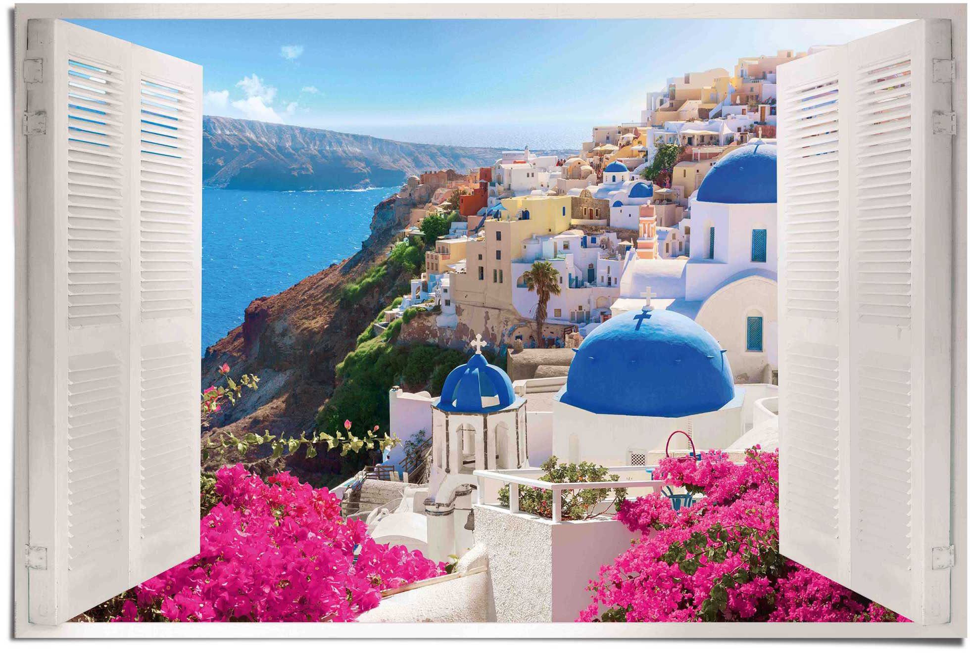 - werden Unsere hergestellt ausschließlich Santorini, Europa Qualitätsprodukt Poster Poster Reinders! in
