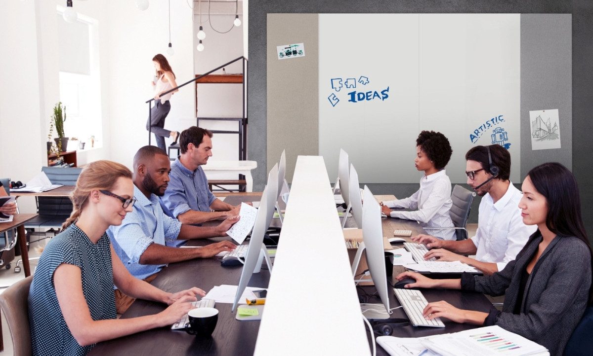 LEGAMASTER Pinnwand Akustik-Pinboard Wall-Up 200x59,5cm soft beige