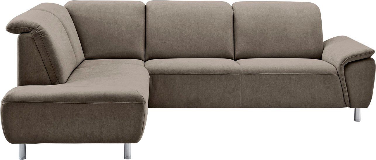 CALIZZA INTERIORS Ecksofa Nell, inklusive Kopfteilverstellung | Ecksofas