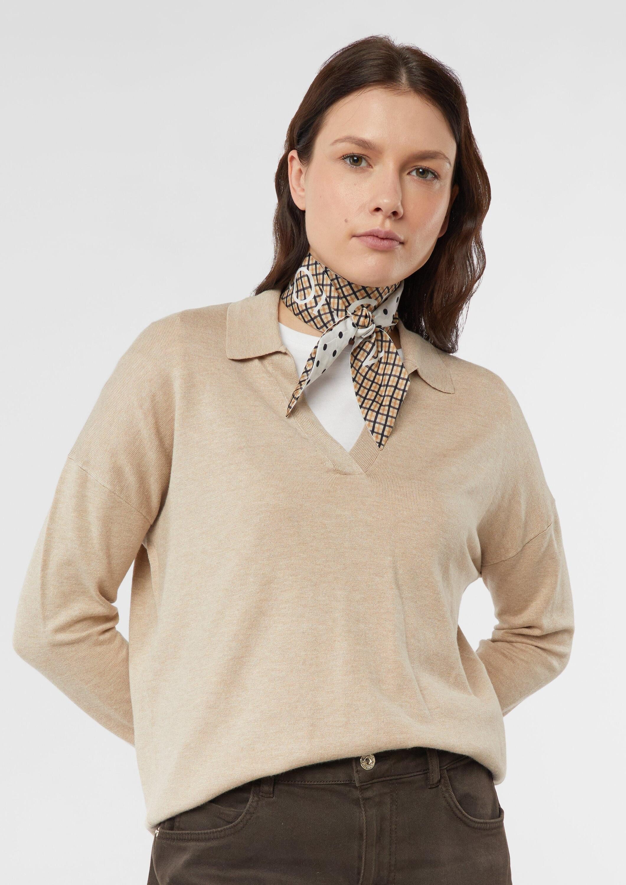 comma Schal Tuch, Wendbares Seidentuch mit Print günstig online kaufen