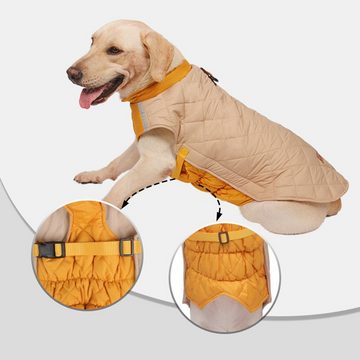Henreal Hundepullover Hundemantel, Hundebekleidung, verstellbar, reflektierende Winterjacke