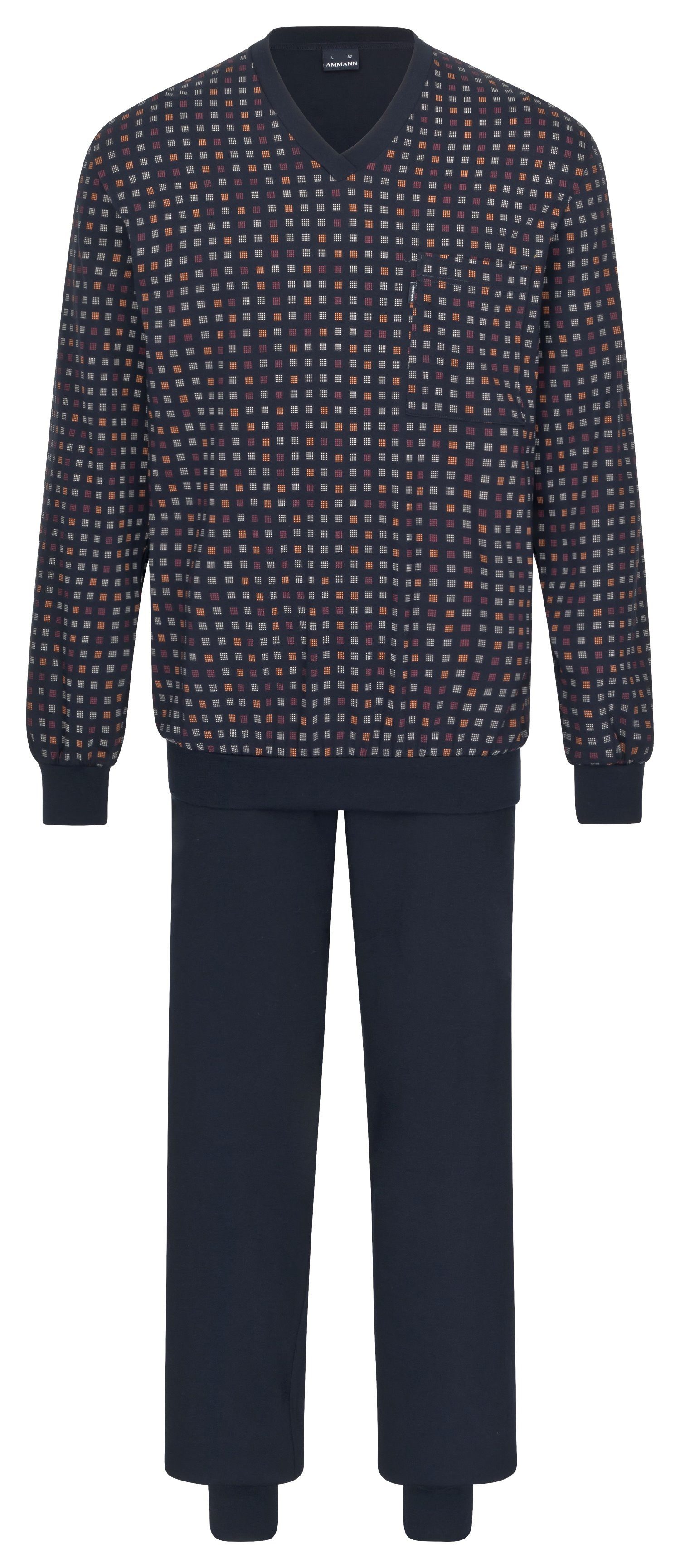 Ammann Pyjama Baumwolle auch große Größen