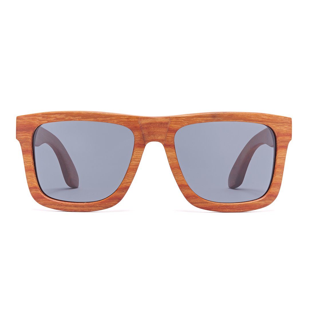 Bonizetti Sonnenbrille Herren Sonnenbrille Bambus (143 mm, braun, schwarz, günstig online kaufen