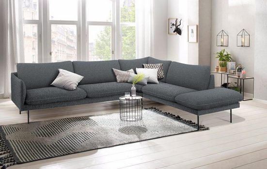 andas Ecksofa »Mavis«, mit Ottomane und losen Sitz- und Rückenkissen