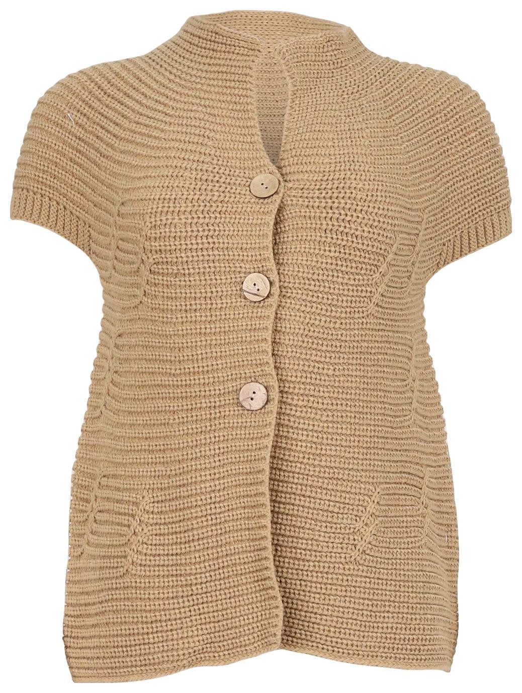 malito more than fashion Strickweste 5060 kurzarm Strickjacke mit Knöpfen E günstig online kaufen