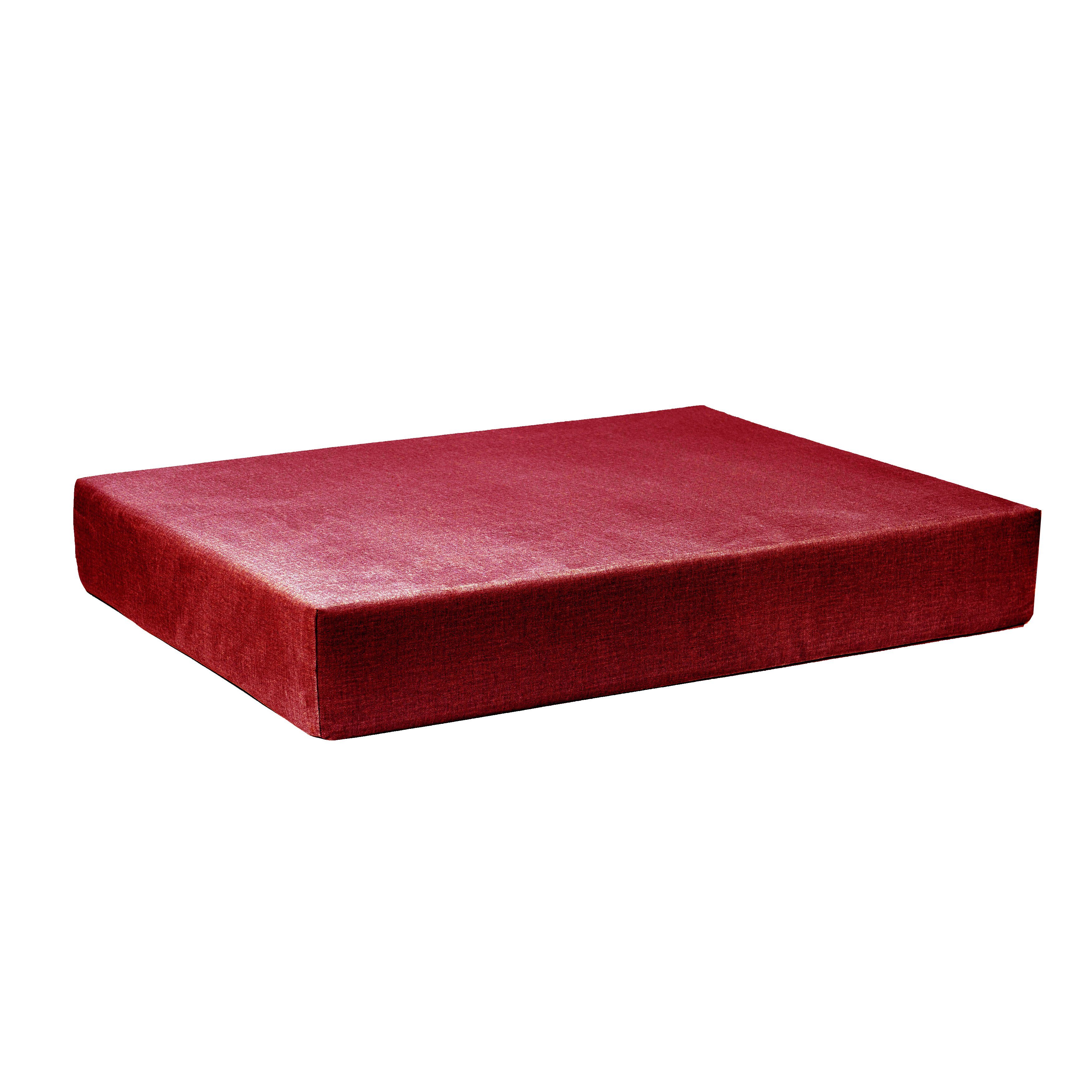 TexDeko Palettenkissen Palettenkissen BeSmart mit Abperleffekt Velour-Stoff Bezug, (Palettenkissen 120x80x12cm / halbes Palettenkissen 60x80x12cm)