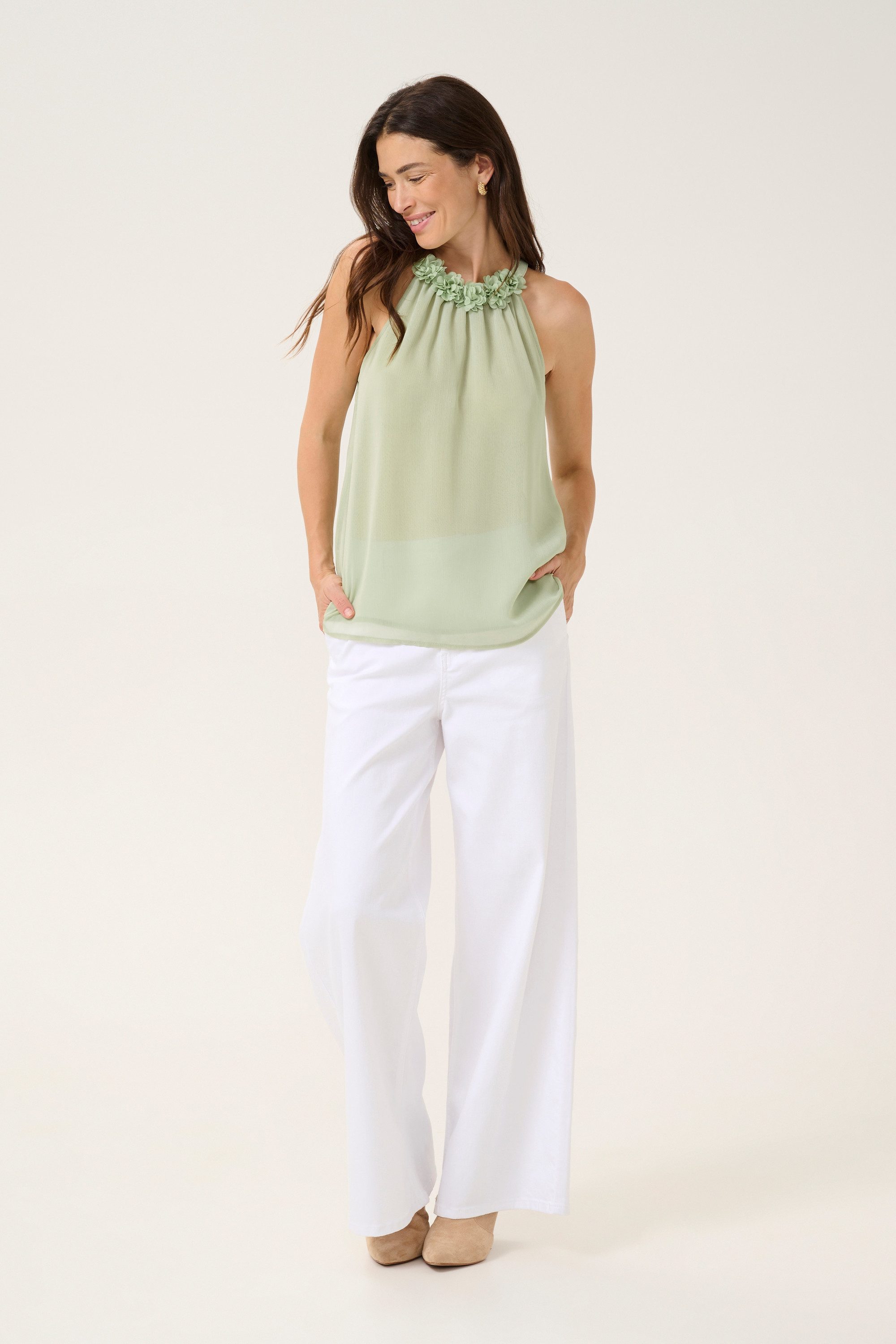 Blusentop Ärmellose Bluse CREmery