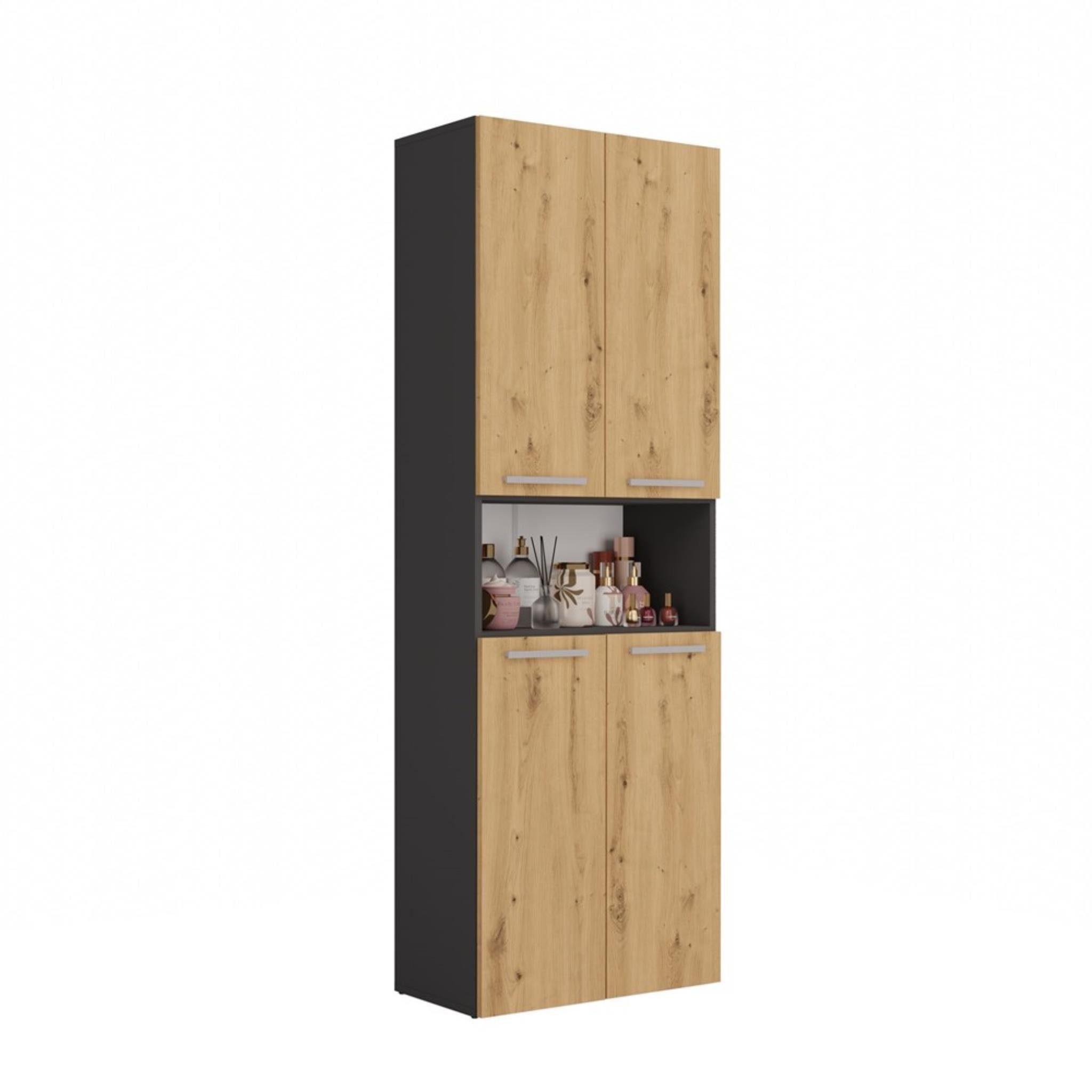 Beautysofa Hochschrank Nolan 1k DK (B/H/T) günstig online kaufen