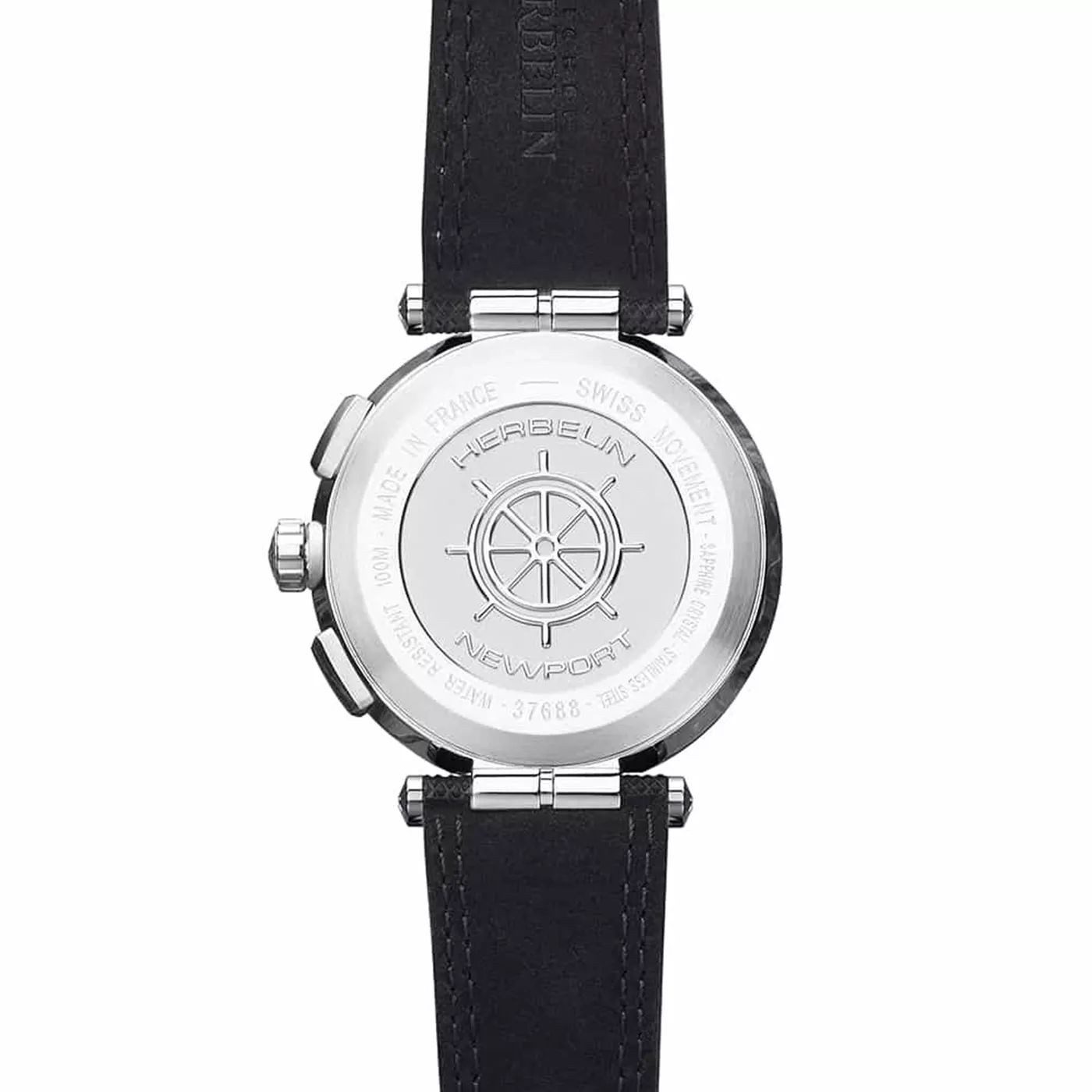 Michel Herbelin Quarzuhr Michel Herbelin Herrenarmbanduhr Newport Chrono Edelstahl 37688AG65, (1-tlg)