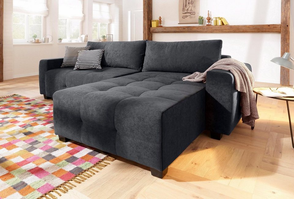 verklaren gracht Barcelona Home affaire Ecksofa Bella, wahlweise mit Bettfunktion und Bettkasten, Steppung im Sitzbereich verklaren gracht Barcelona Home affaire Ecksofa Bella, wahlweise mit Bettfunktion und Bettkasten, Steppung im Sitzbereich