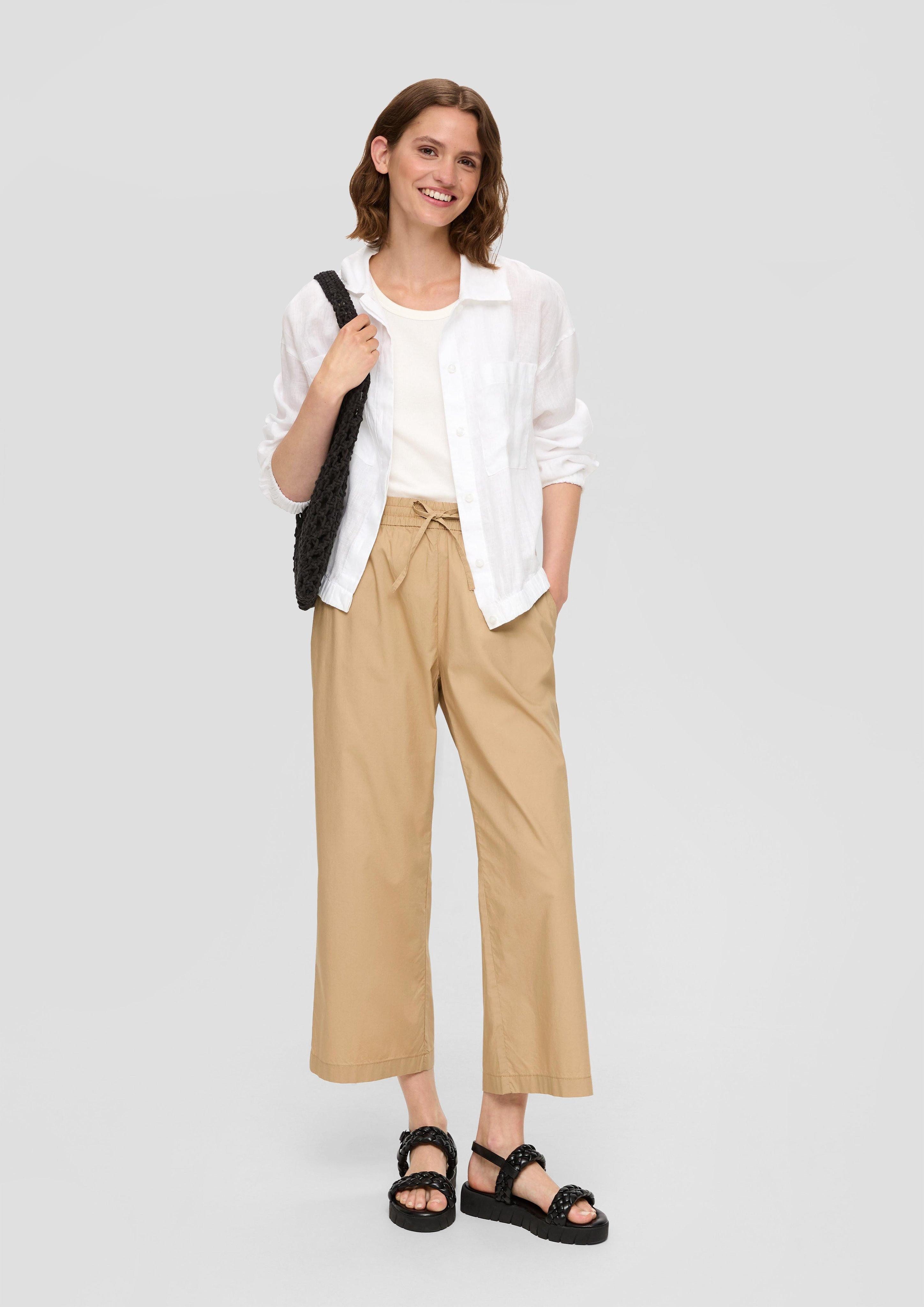 s.Oliver 7/8-Hose Culotte aus Baumwolle mit günstig online kaufen