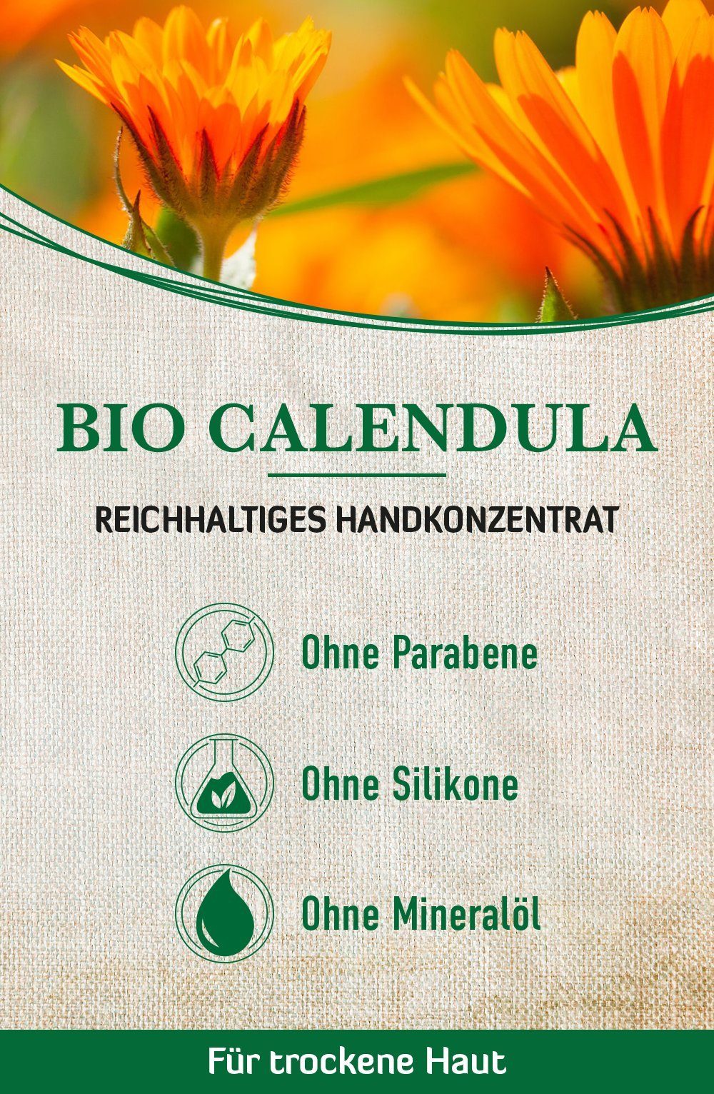 Calendula Bio - 1-tlg. Creme, Handkonzentrat Handcreme vegane alkmene reichhaltige Handcreme