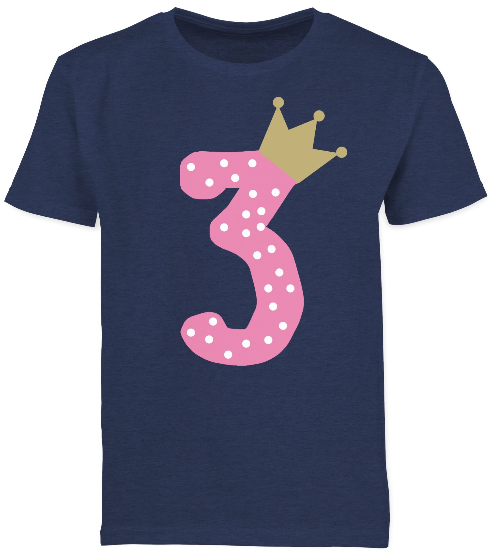 Ich Bin 3 Meerjungfrau Geburtstag Kind Mädchen Kinder T-Shirt Shirtracer