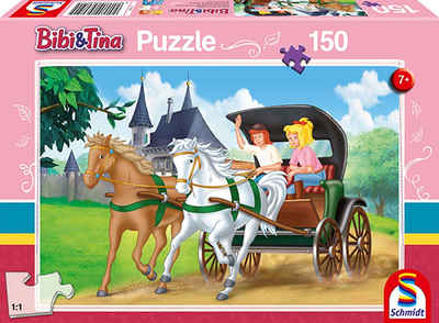 Schmidt Spiele Puzzle Schmidt Spiele 56051 Bibi & Tina Kinderpuzzle 150 Teile Kutschfahrt, 1 Puzzleteile