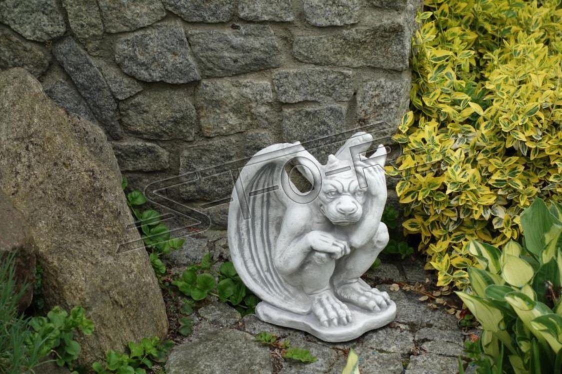 JVmoebel Skulptur Figur Skulptur Drachen Troll Garten Skulpturen