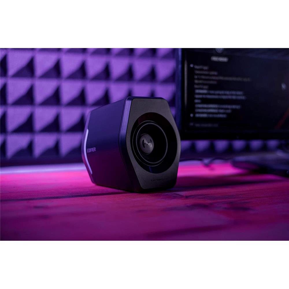 (Bluetooth, Edifier® G2000 Gaming-Lautsprecher 2.0 32 W, Schwarz RGB-Beleuchtung)